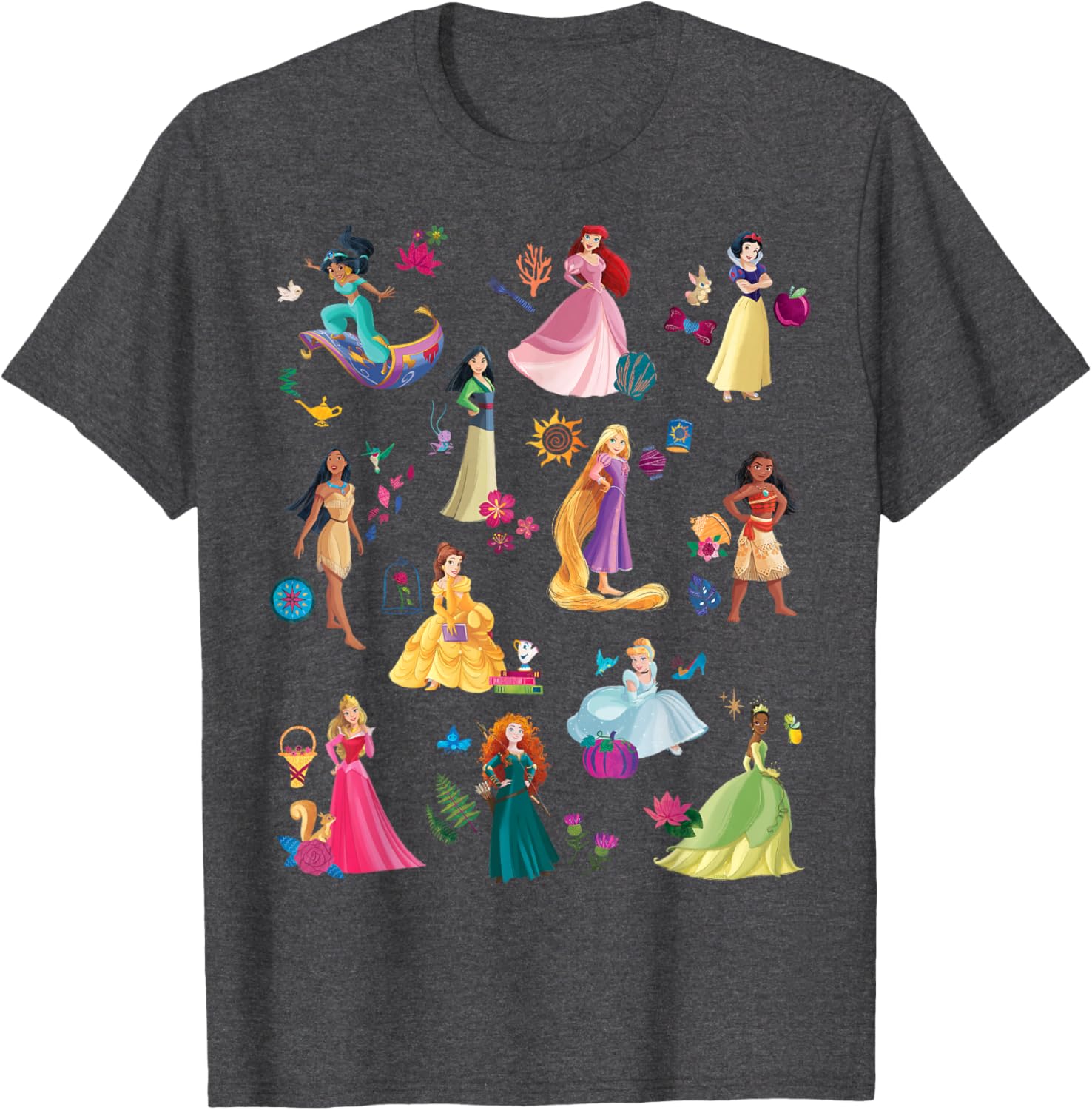 Disney Princess Magical Print T-Shirt for Kids Fun and Fashionable Wear - 20