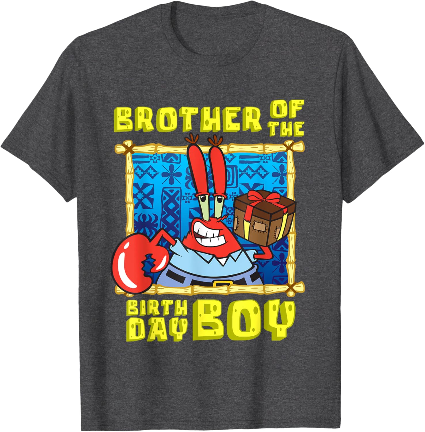 Mademark SpongeBob Mr. Krabs Brother Birthday T-Shirt for Boys - 1
