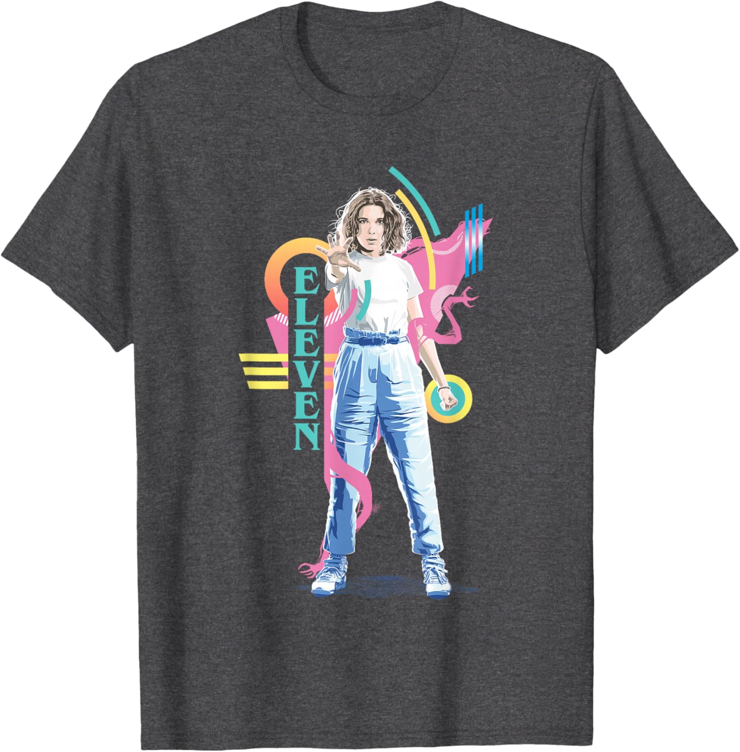 Stranger Things Eleven Retro 80s Icon T-Shirt for Fans and Collectors - 8