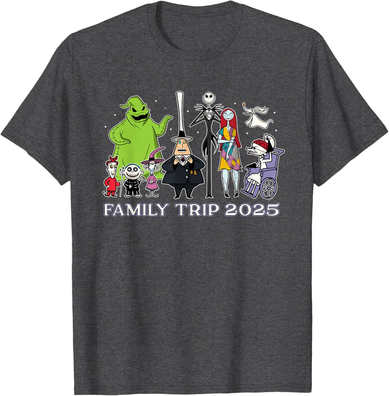 Disney The Nightmare Before Christmas Family Trip T-Shirt 2025 Fun Design - 25