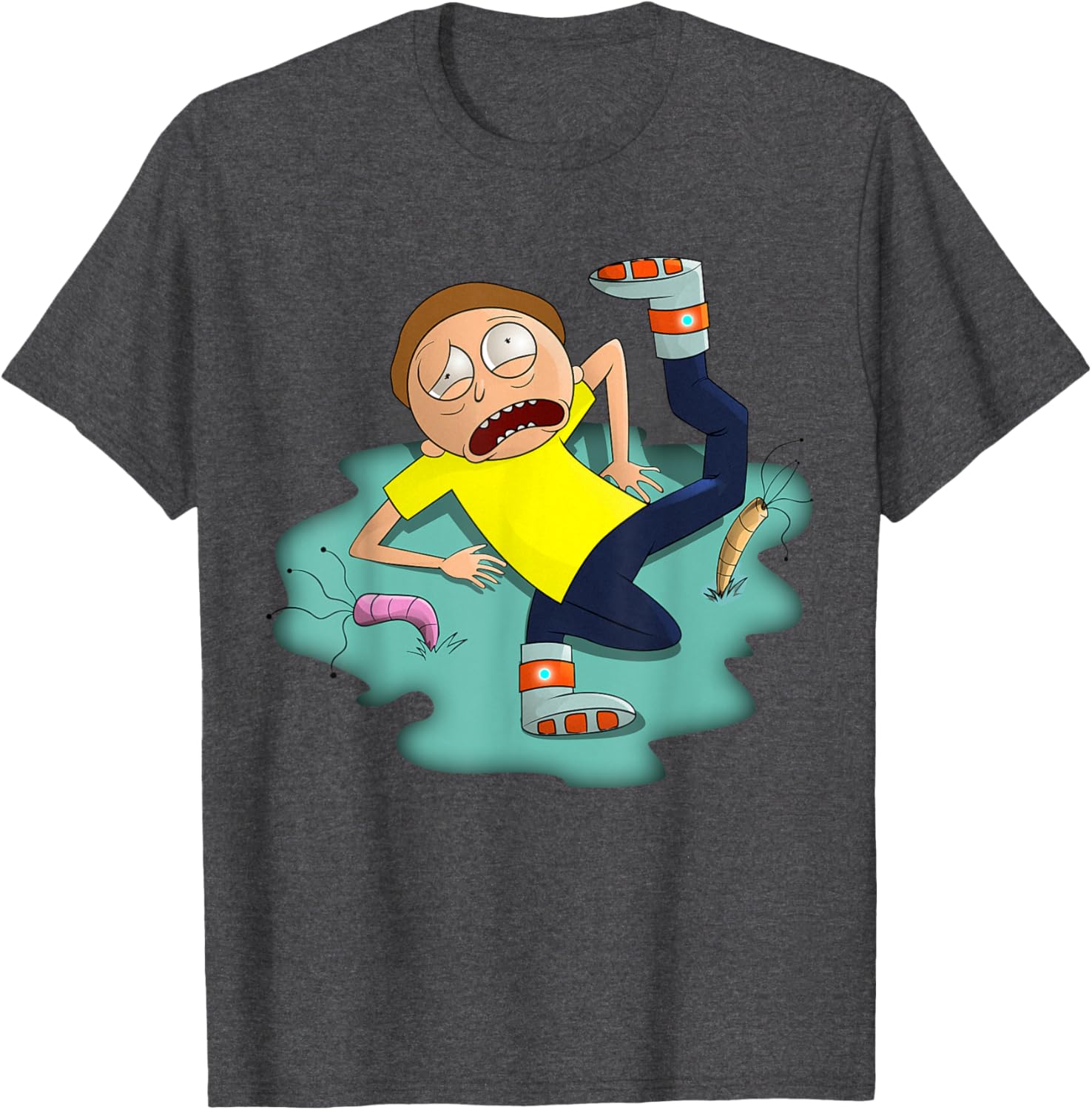 Rick and Morty Grappling Shoes T-Shirt for Fun and Style Enthusiasts - 3