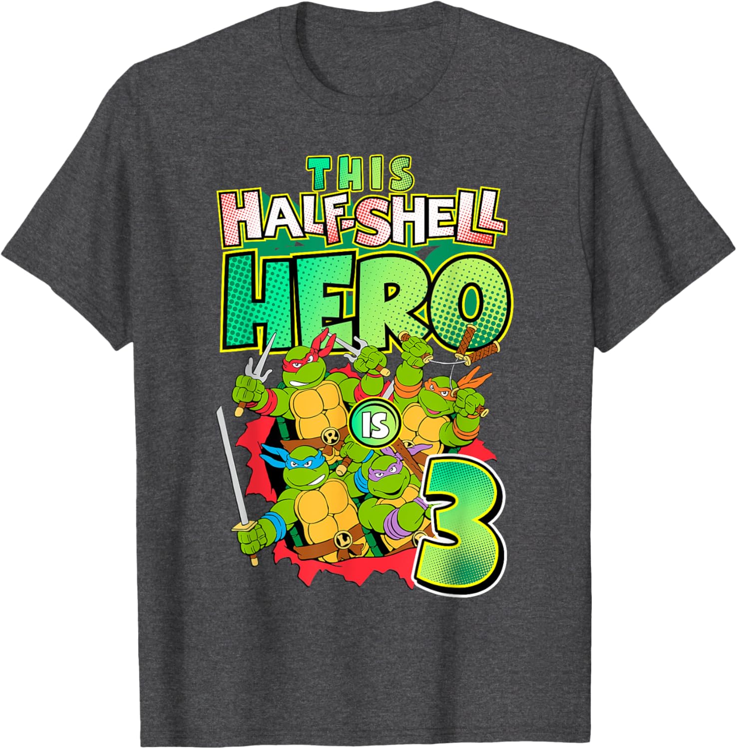 Mademark Teenage Mutant Ninja Turtles This Half Shell Hero T-Shirt - 6