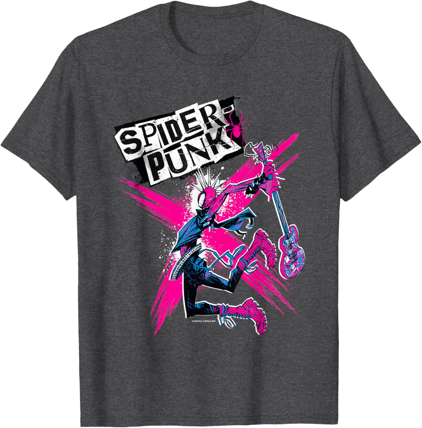 Marvel Spider-Man Across the Spider-Verse Spider-Punk T-Shirt for Fans - 5