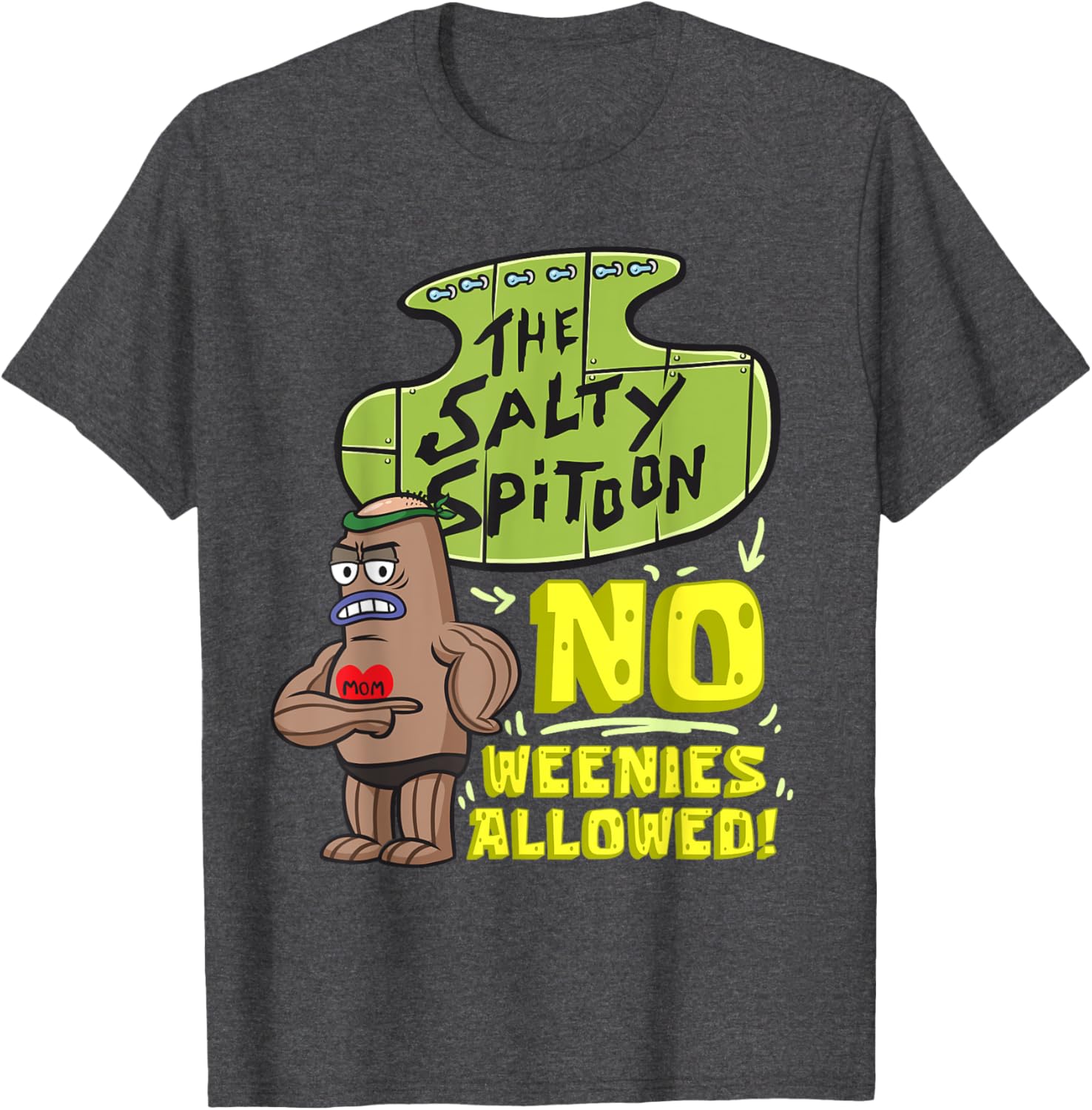 Mademark SpongeBob Salty Spitoon Bodybuilder T-Shirt for Gym Lovers - 7