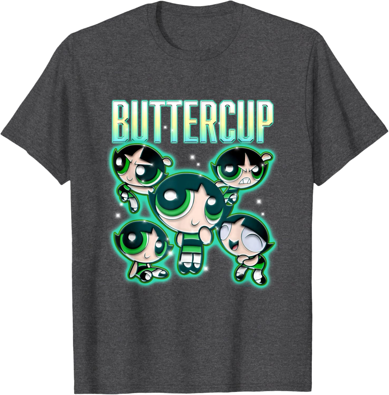 Powerpuff Girls Buttercup Multi Pose T-Shirt for Fun and Style - 8