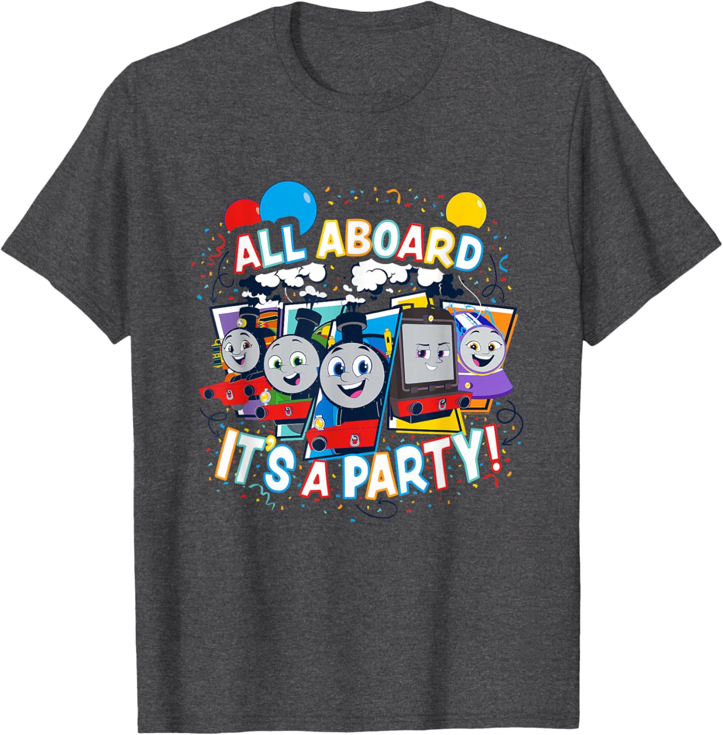 Thomas & Friends All Aboard It's a Party T-Shirt for Kids Fun Fashion - 4