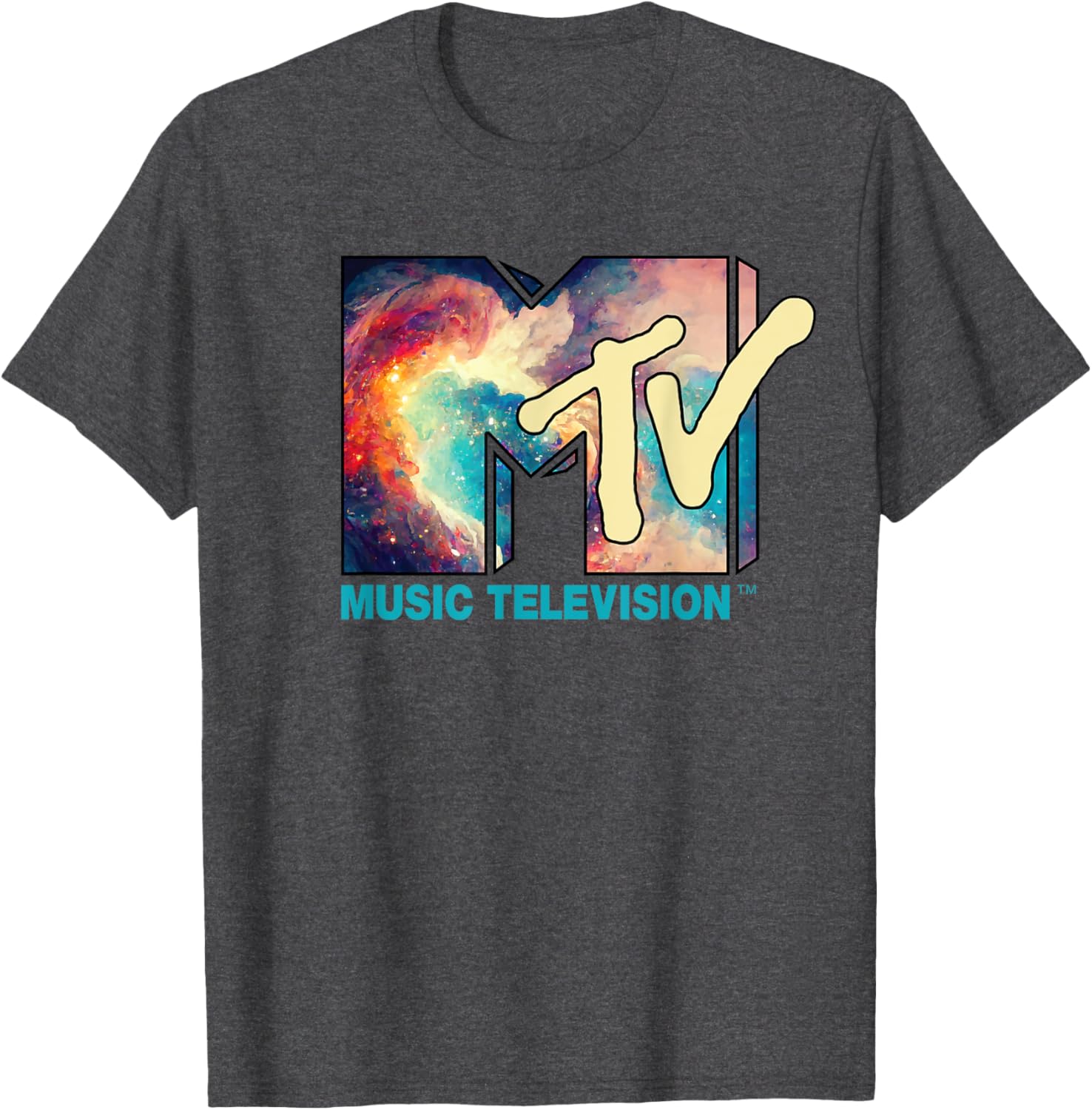 Mademark x MTV Cosmic Nebula T-Shirt with Iconic Logo Design - 5