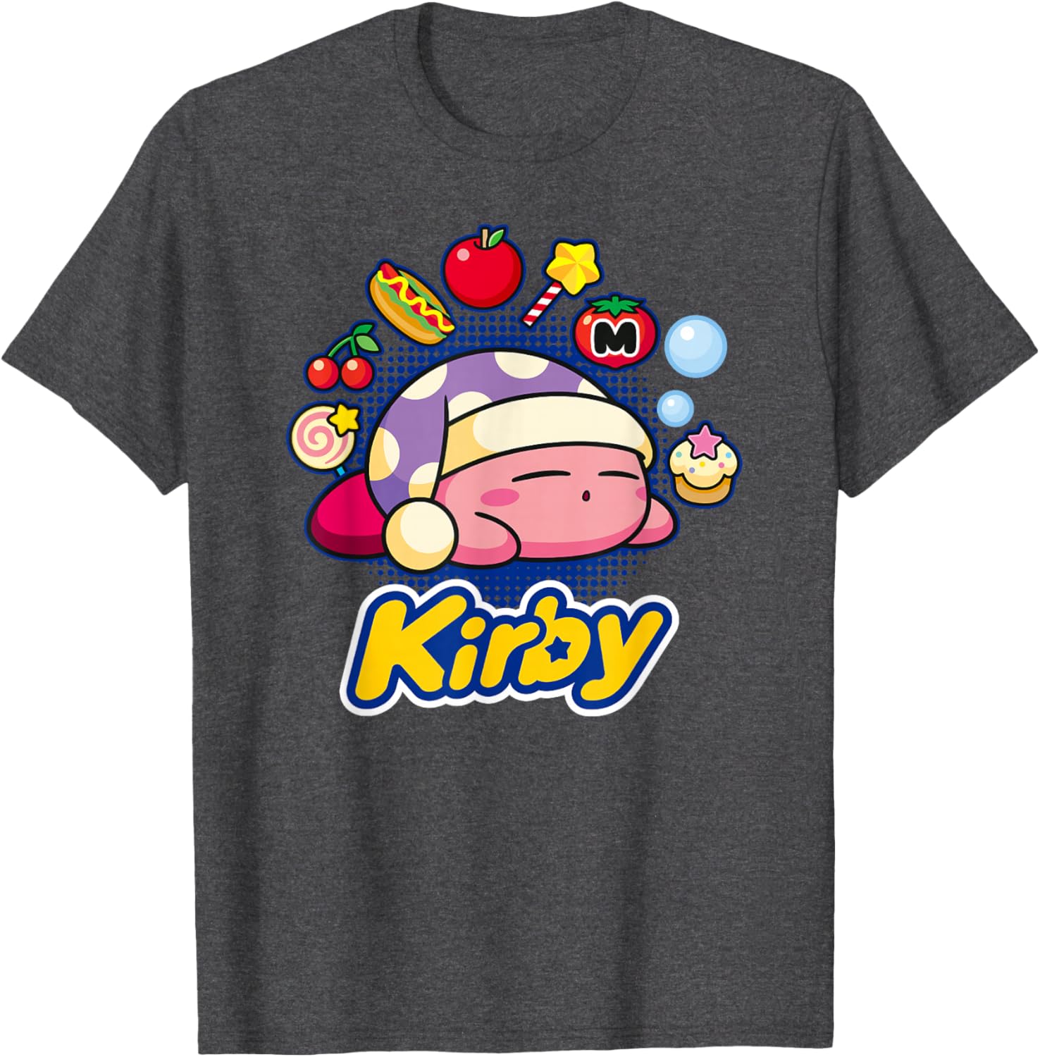 Kirby Dreaming of Tasty Trinkets T-Shirt for Fun and Fashion Lovers - 1