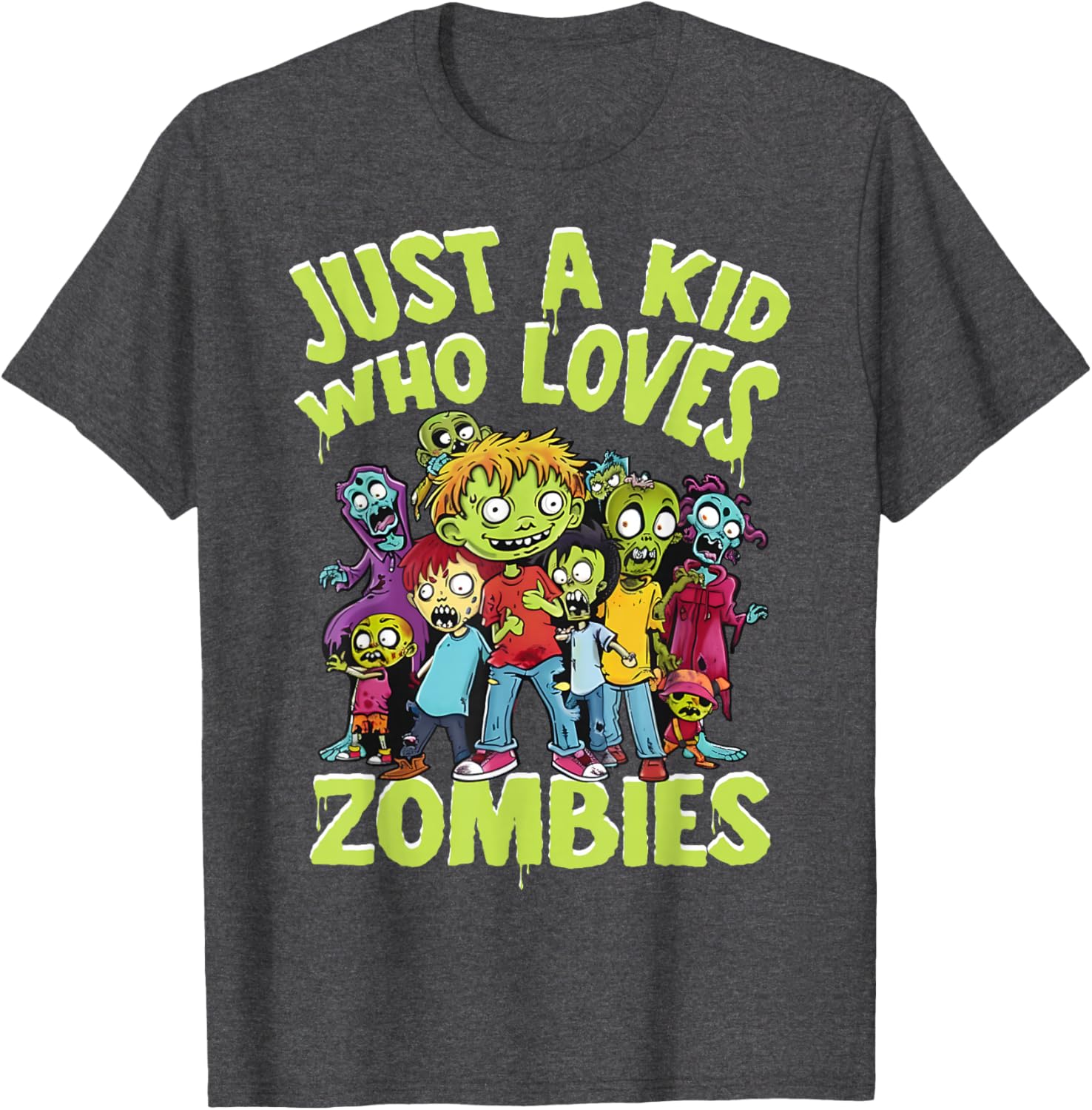 Funny Zombie Love Kids T-Shirt Perfect for Halloween Fun - 8