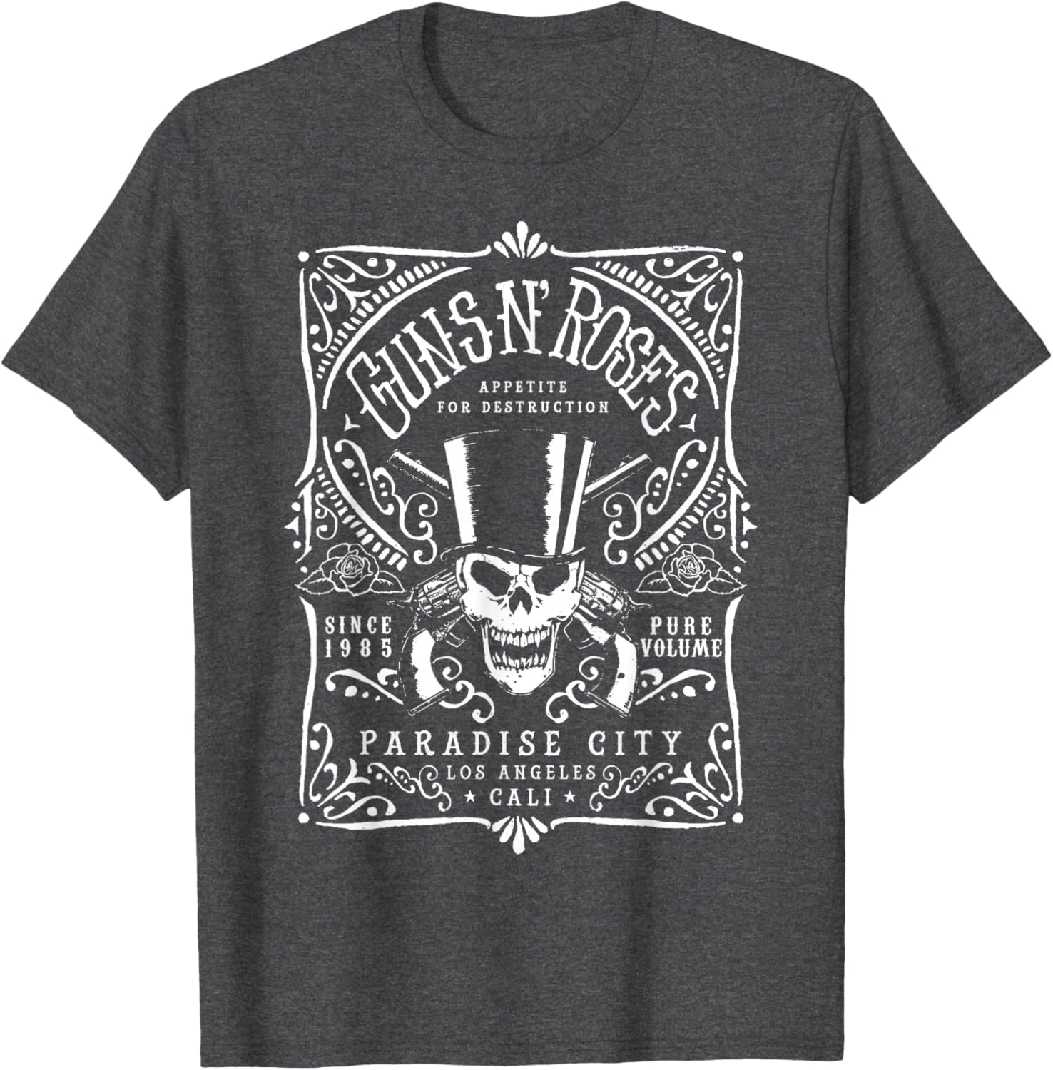 Guns N' Roses Paradise City Label T-Shirt for Rock Music Fans - 1