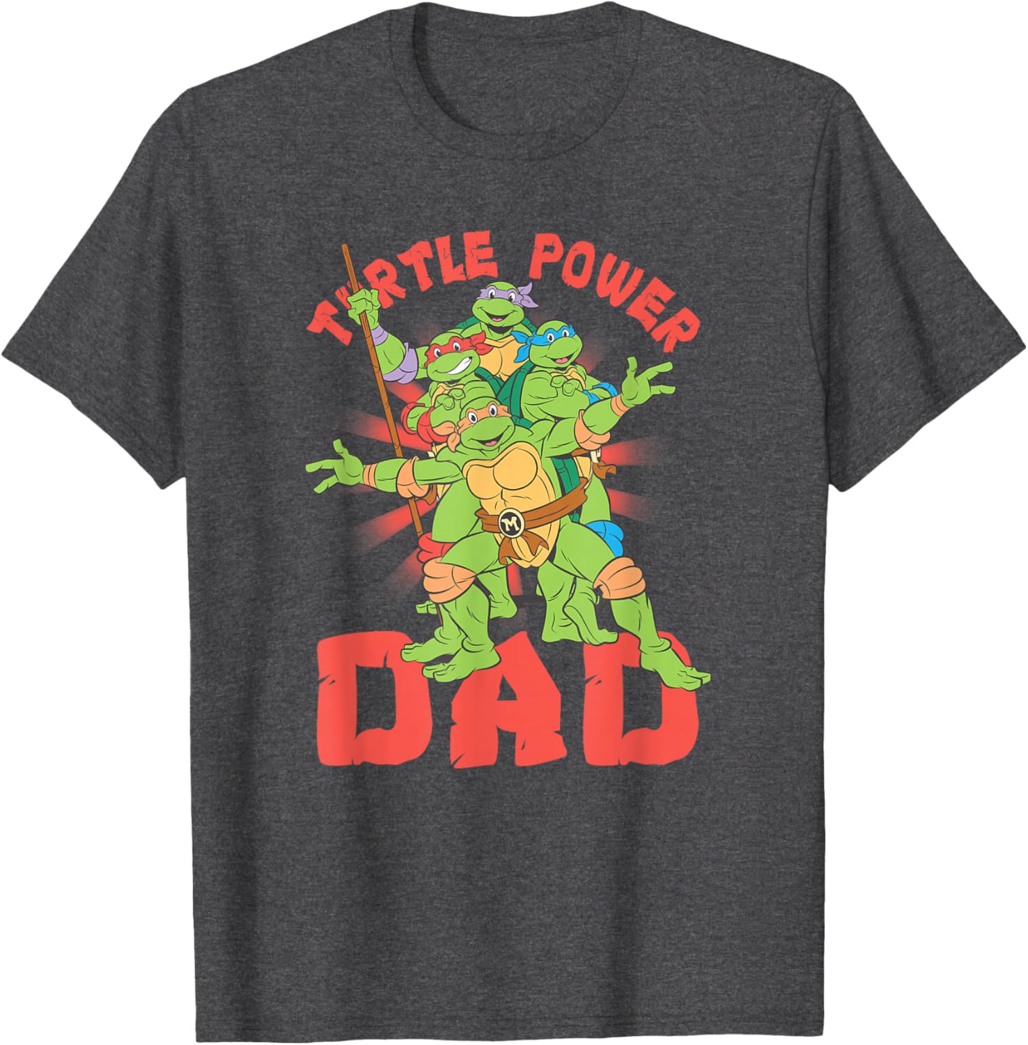 Teenage Mutant Ninja Turtles Dad Turtle Power T-Shirt for Fans - 11