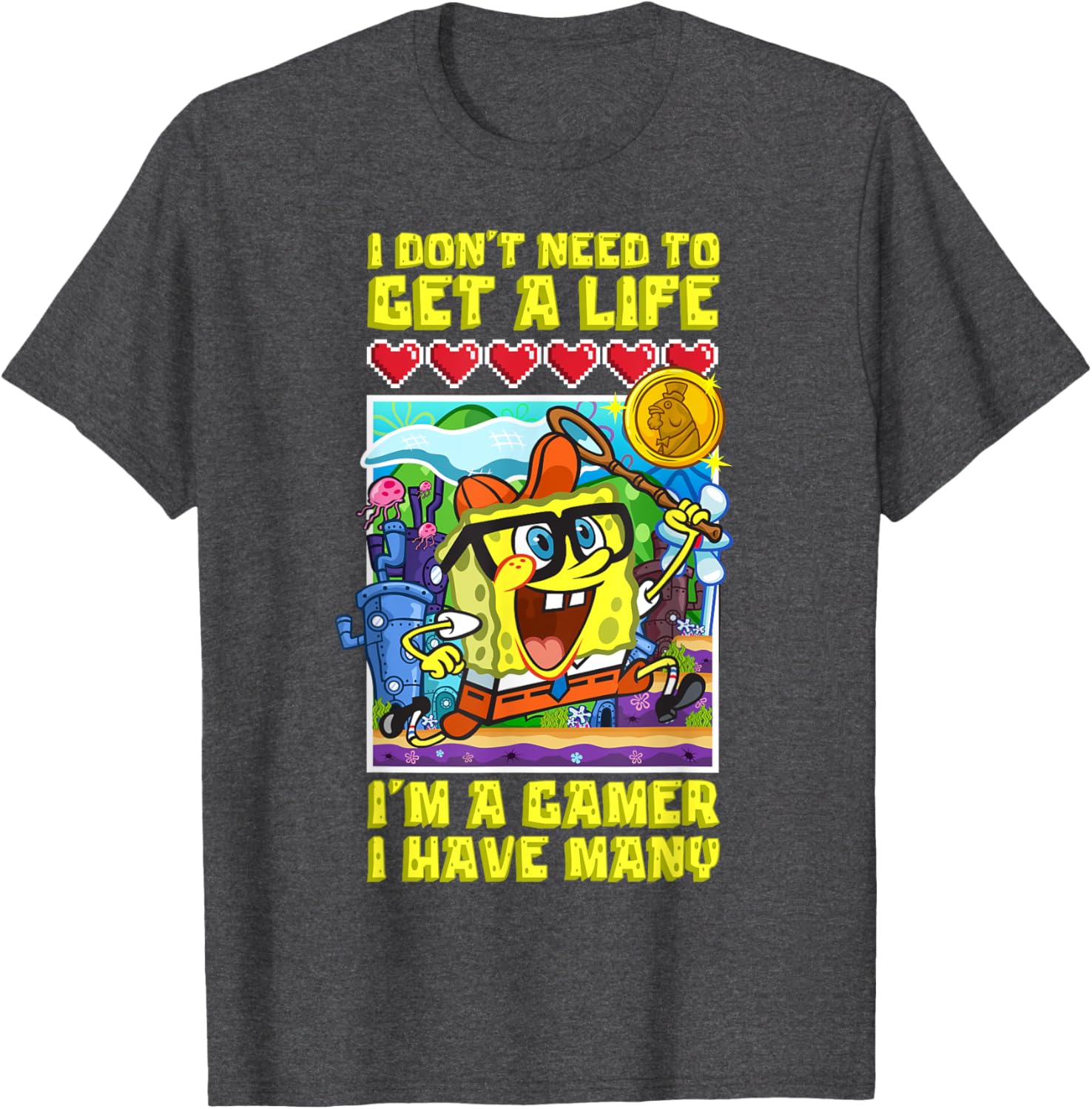 Mademark x SpongeBob SquarePants Gamer T-Shirt for True Fans - 1
