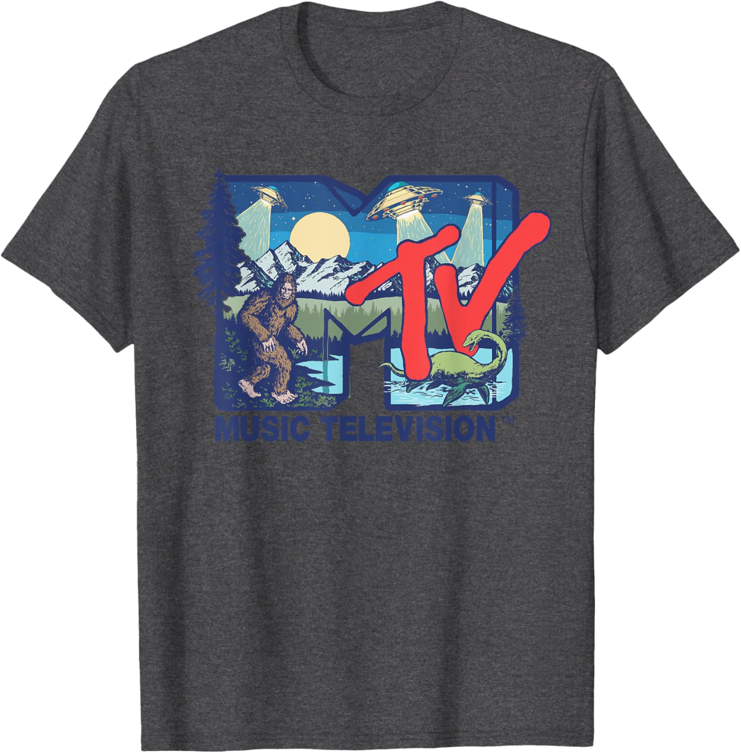 Mademark x MTV Cryptid Logo T-Shirt Featuring Bigfoot UFOs and Aliens - 4