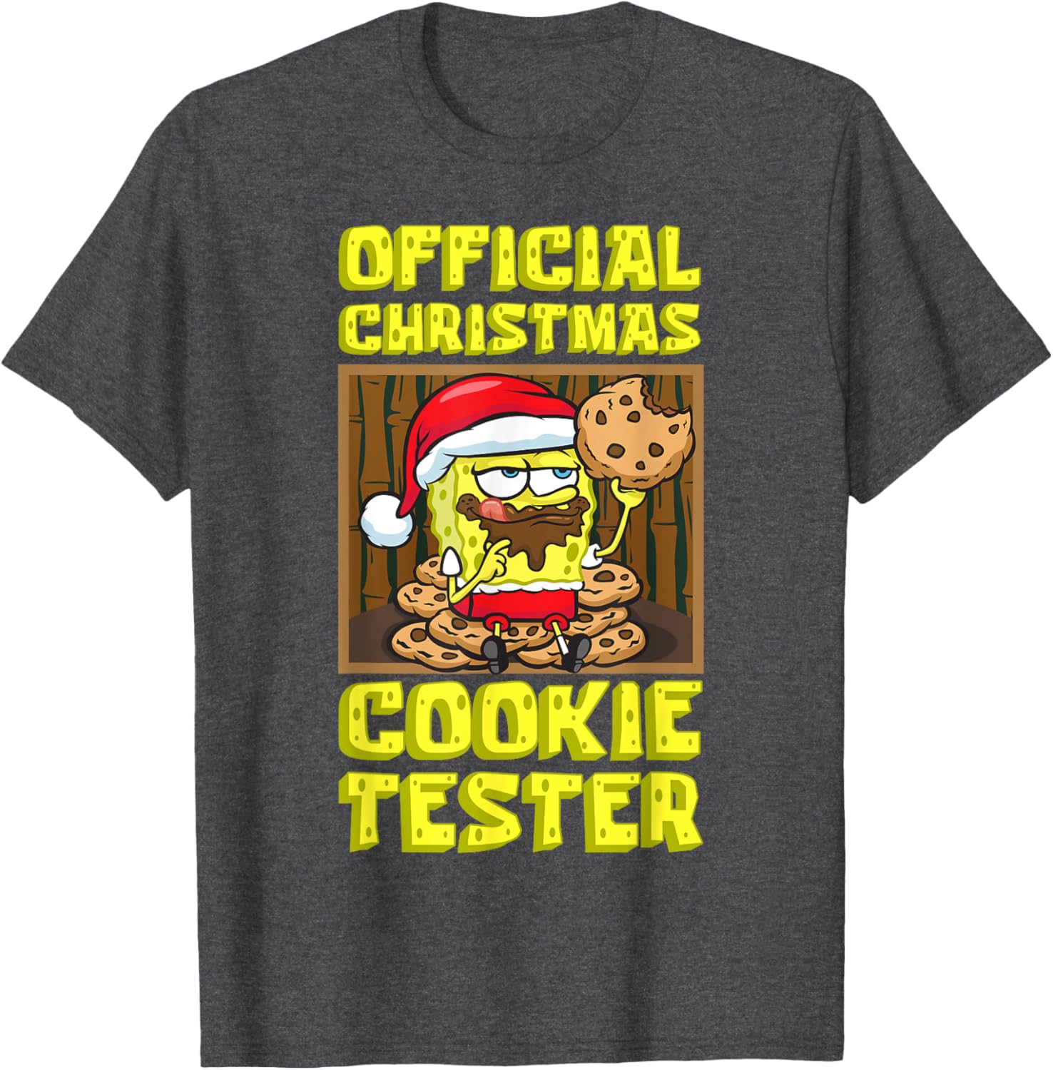 Mademark SpongeBob Christmas Funny Cookie Tester T-Shirt for Kids & Adults - 5