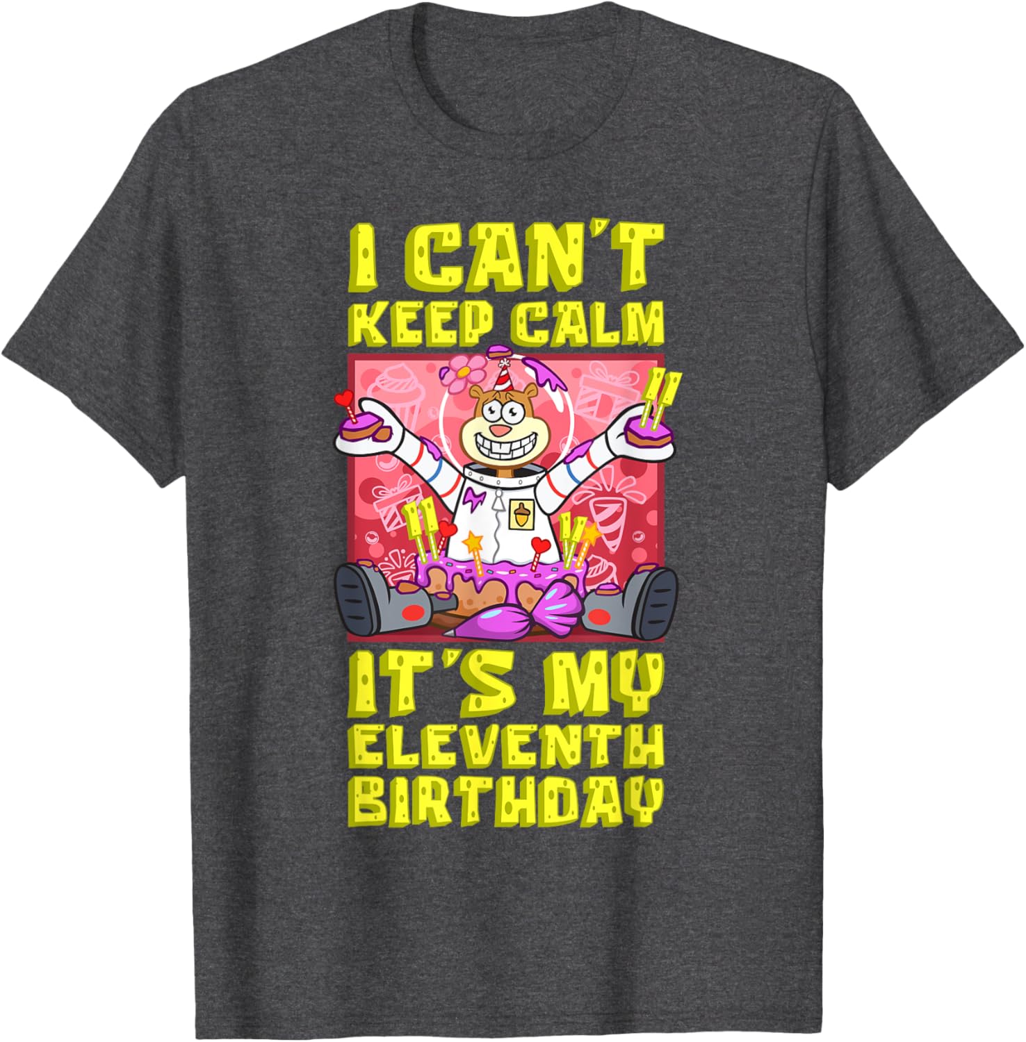 Sandy Birthday Shirt - Mademark x SpongeBob 11th Birthday Gift T-Shirt - 4