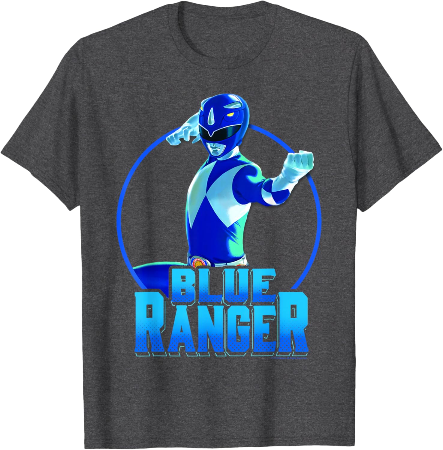 Power Rangers Blue Ranger Karate Action Circle T-Shirt for Fans - 6