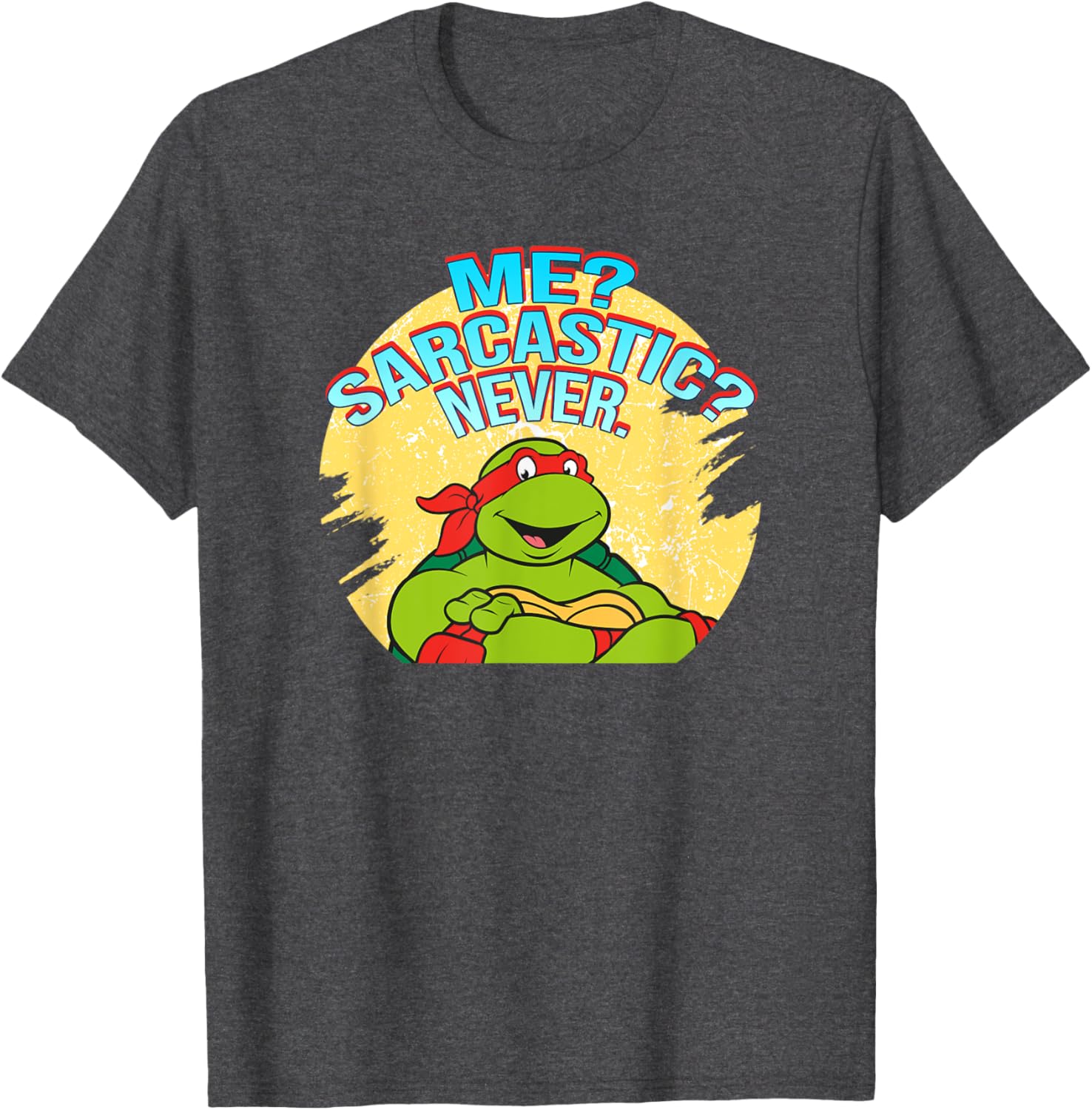 Mademark Teenage Mutant Ninja Turtles Raphael Sarcastic T-Shirt Design - 3