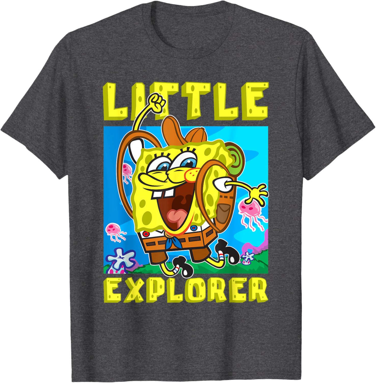 SpongeBob Little Explorer Funny Boys Gift T-Shirt for Christmas Birthday - 6