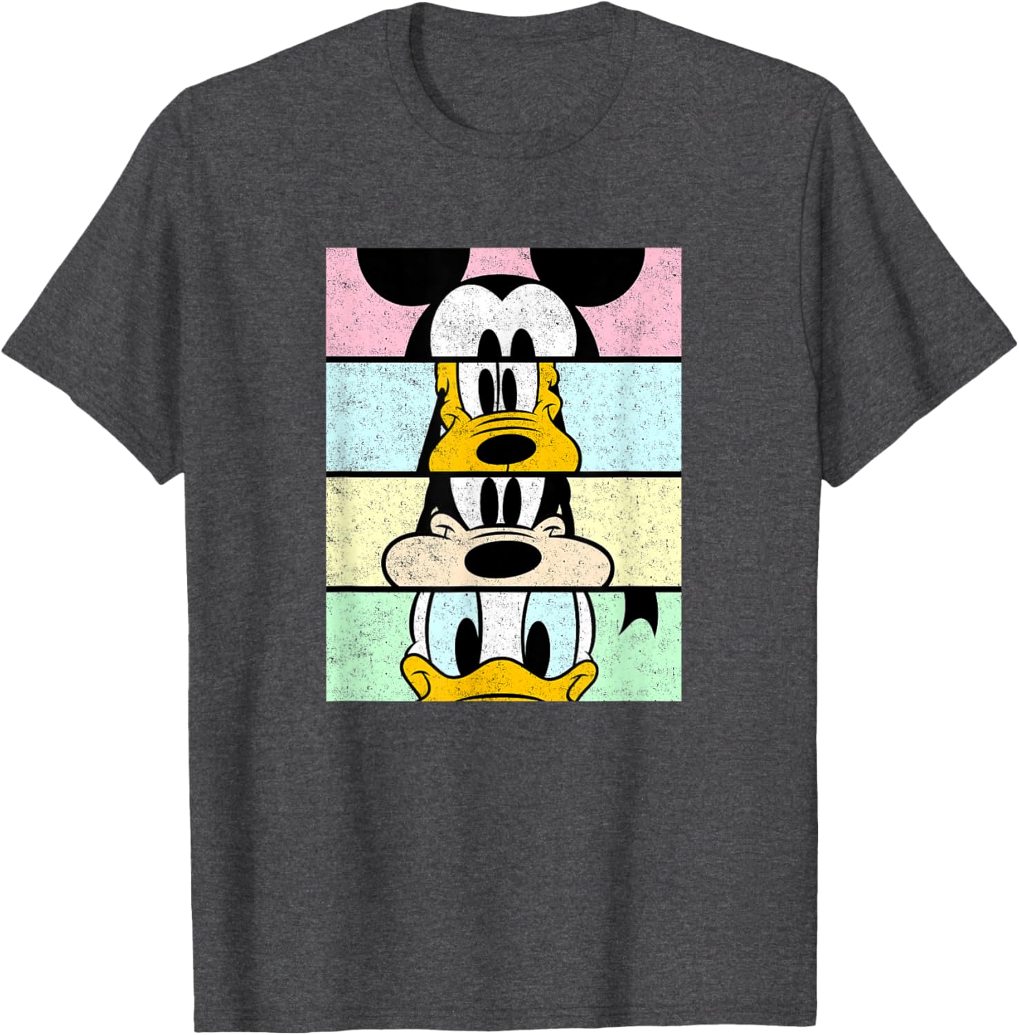 Disney Mickey And Friends Distressed Comic Panels T-Shirt for Fun Fans - 7