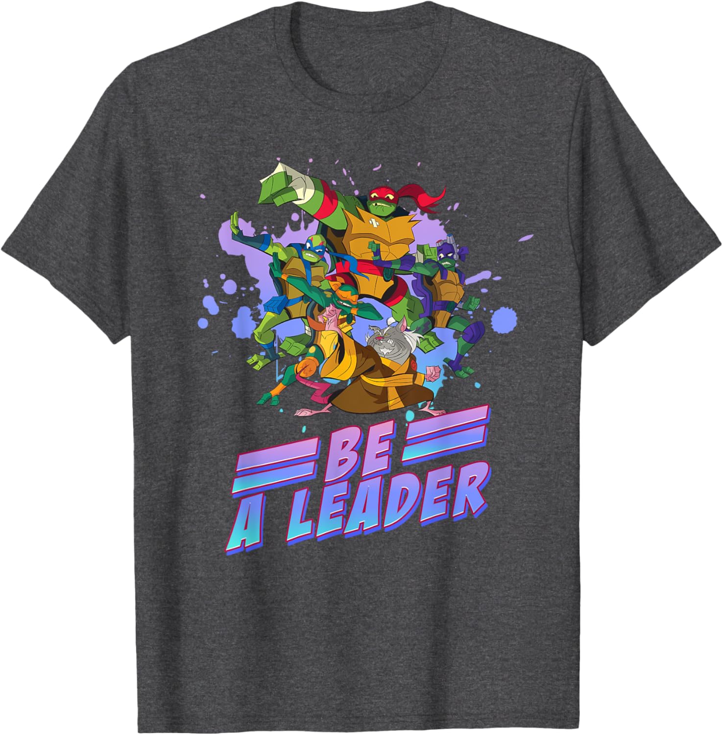 Mademark TMNT Be a Leader T-Shirt for Kids - Fun Ninja Turtles Apparel - 1