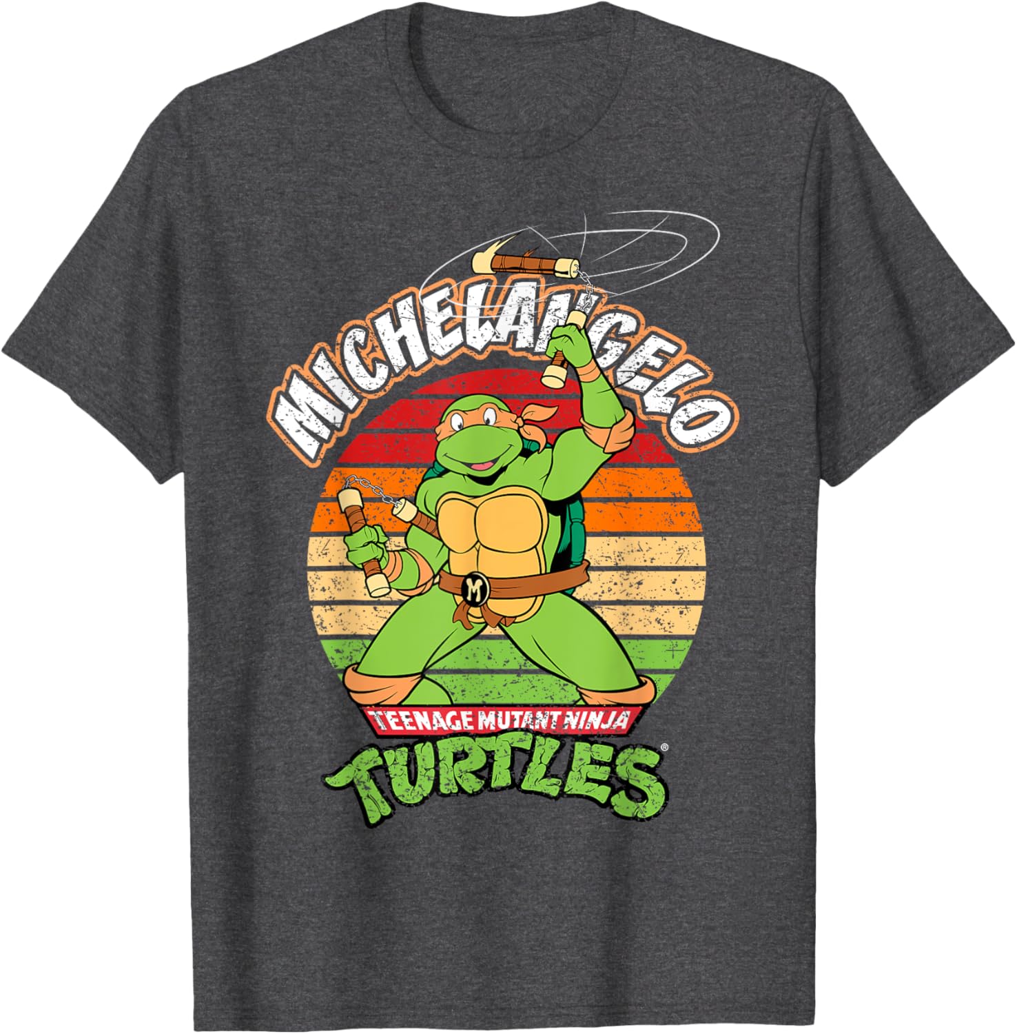 Mademark TMNT Michelangelo Ready For Action T-Shirt for Kids and Adults - 5