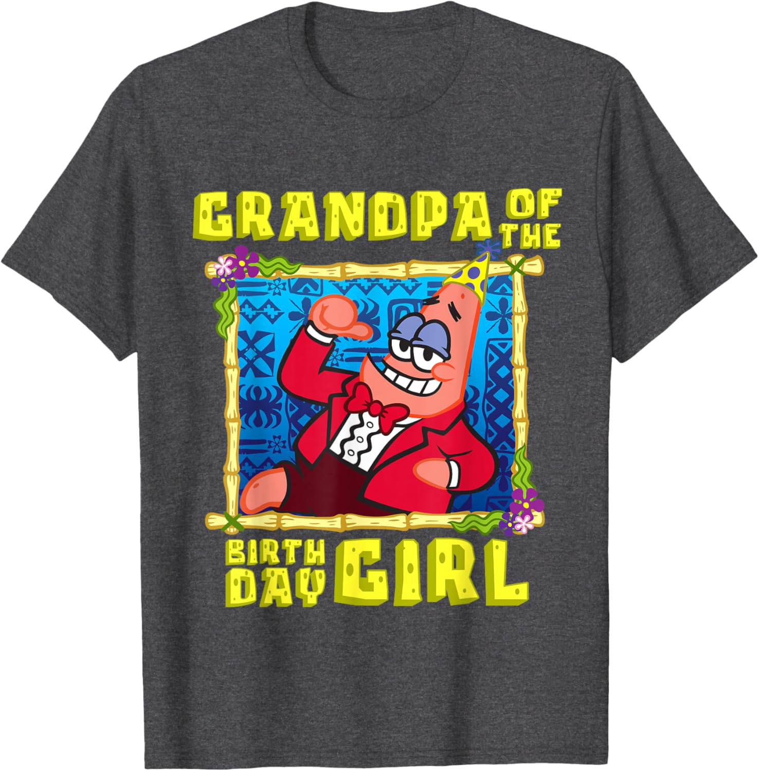 Mademark SpongeBob SquarePants Grandpa Pop T-Shirt for Birthday Girls - 16