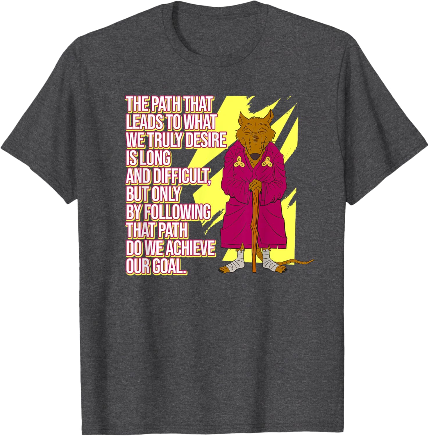 Mademark Ninja Turtles Splinter Wise Words The Path T-Shirt for Fans - 3
