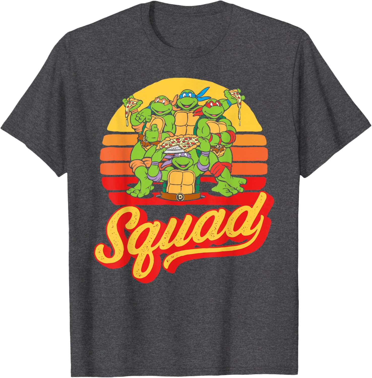 Mademark x TMNT Vintage 80s Sunset T-Shirt for Retro Ninja Turtle Fans - 4