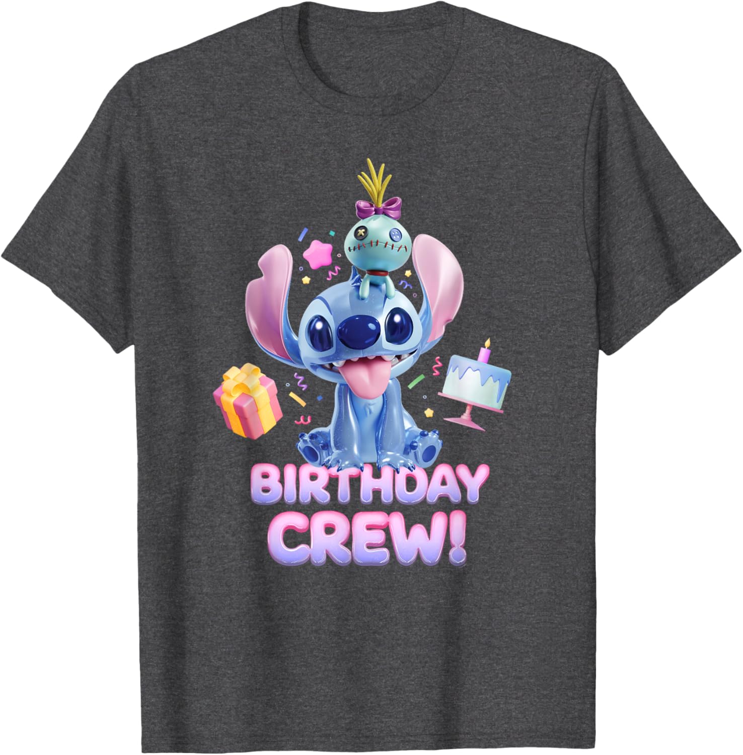 Disney Lilo & Stitch Big Shiny Birthday Crew T-Shirt for Fun Celebrations - 2