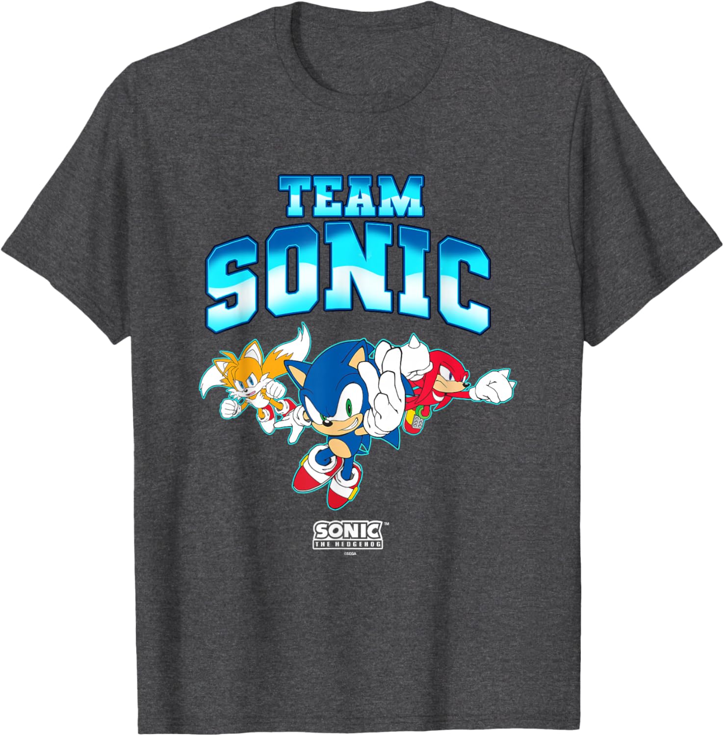 Sonic the Hedgehog Team Sonic Main Trio Epic Group Shot T-Shirt - 5