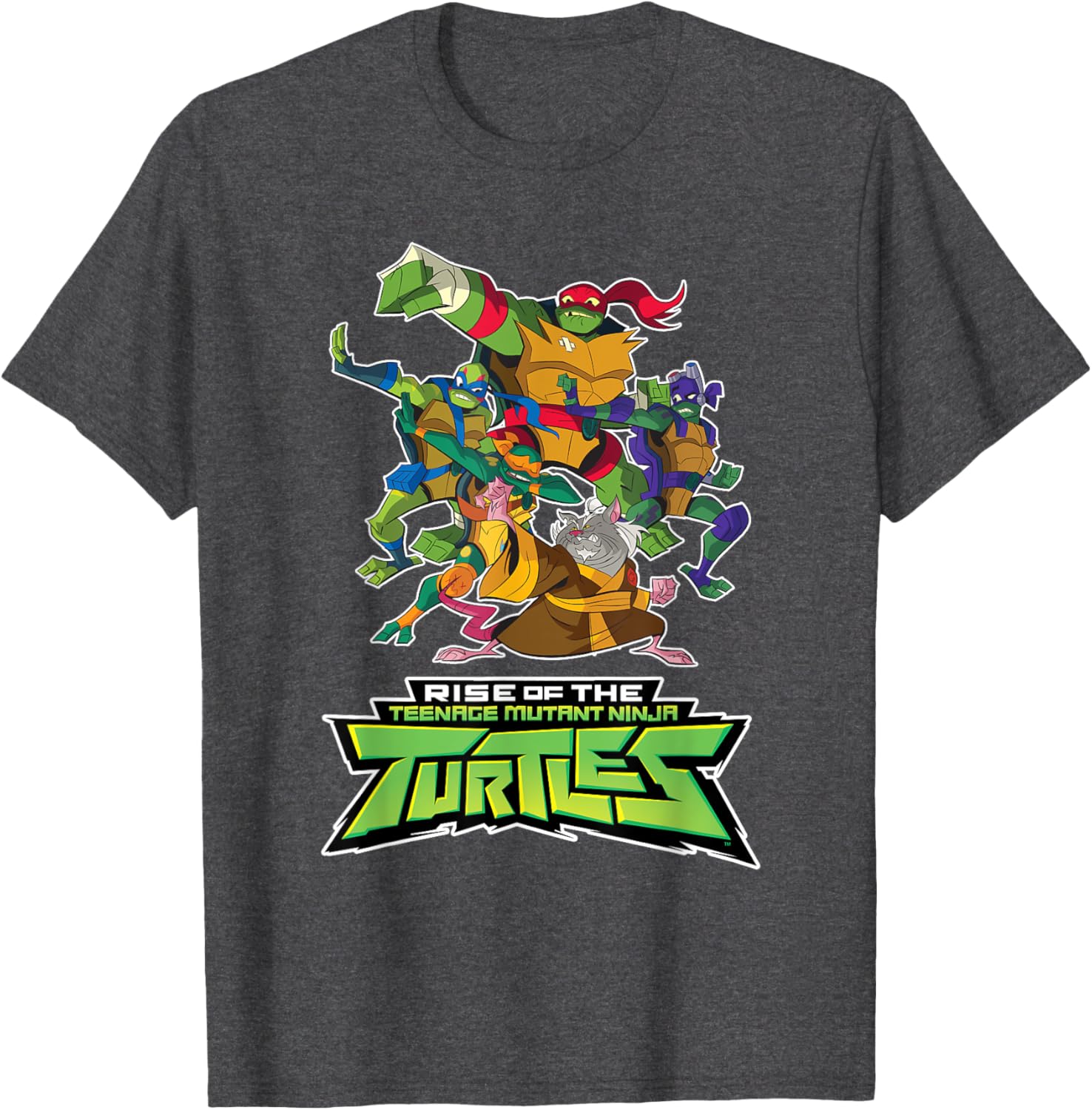 Mademark Teenage Mutant Ninja Turtles Rise T-Shirt with Splinter Design - 8