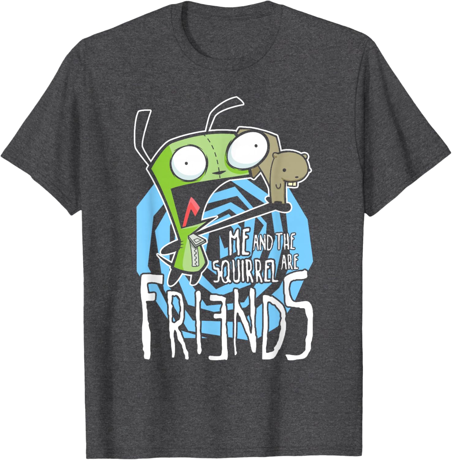 Invader Zim G.I.R Funny Logo T-Shirt with Squirrel Design for Fans - 15