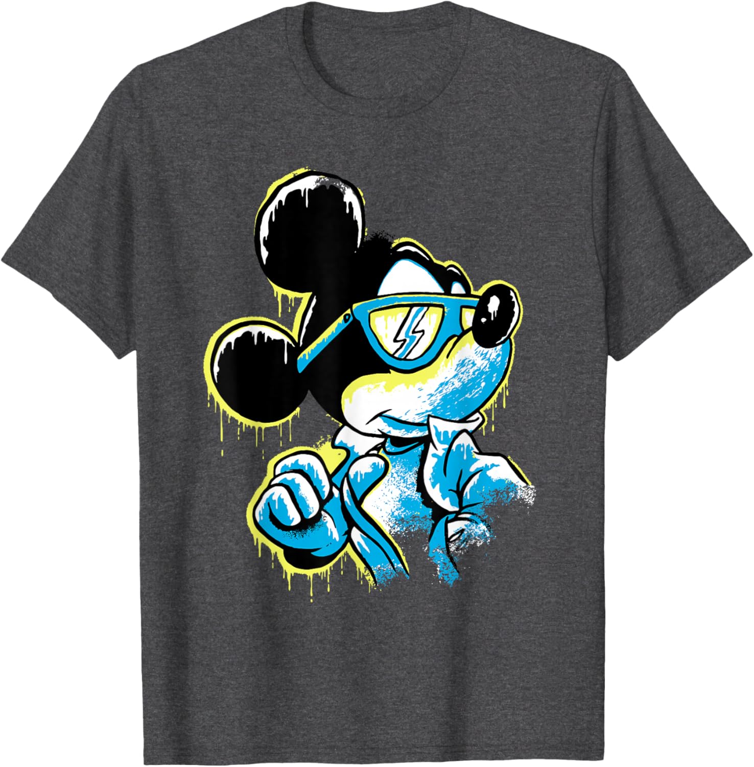 Disney Mickey Mouse Icy Cool Paint Drip T-Shirt for Fun Fashion Lovers - 7