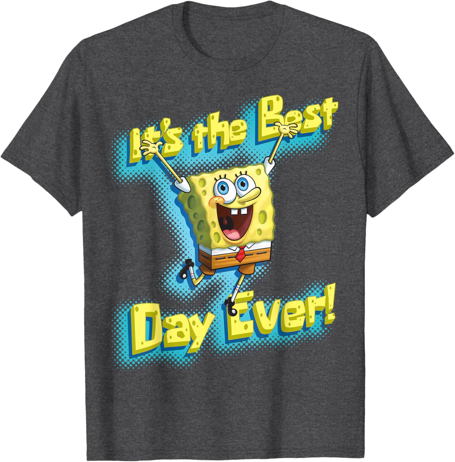Mademark SpongeBob SquarePants Best Day Ever T-Shirt for Fun Fans - 4