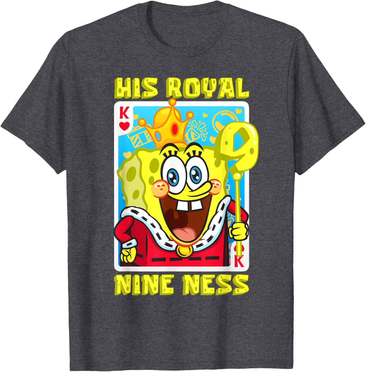 Mademark SpongeBob SquarePants 9th Birthday Gift T-Shirt for Kids - 16