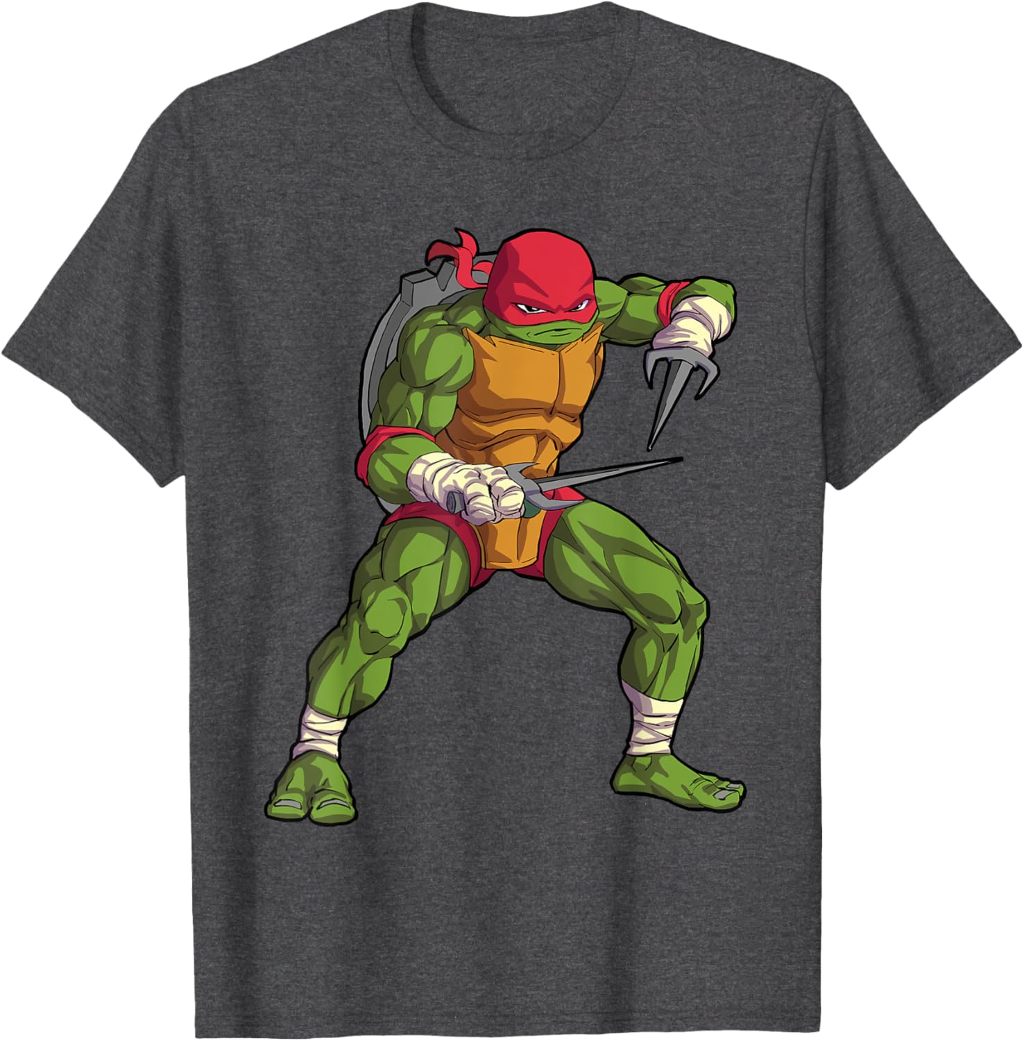 Mademark Raphael Tonfas Fighting Stance T-Shirt for TMNT Fans - 9