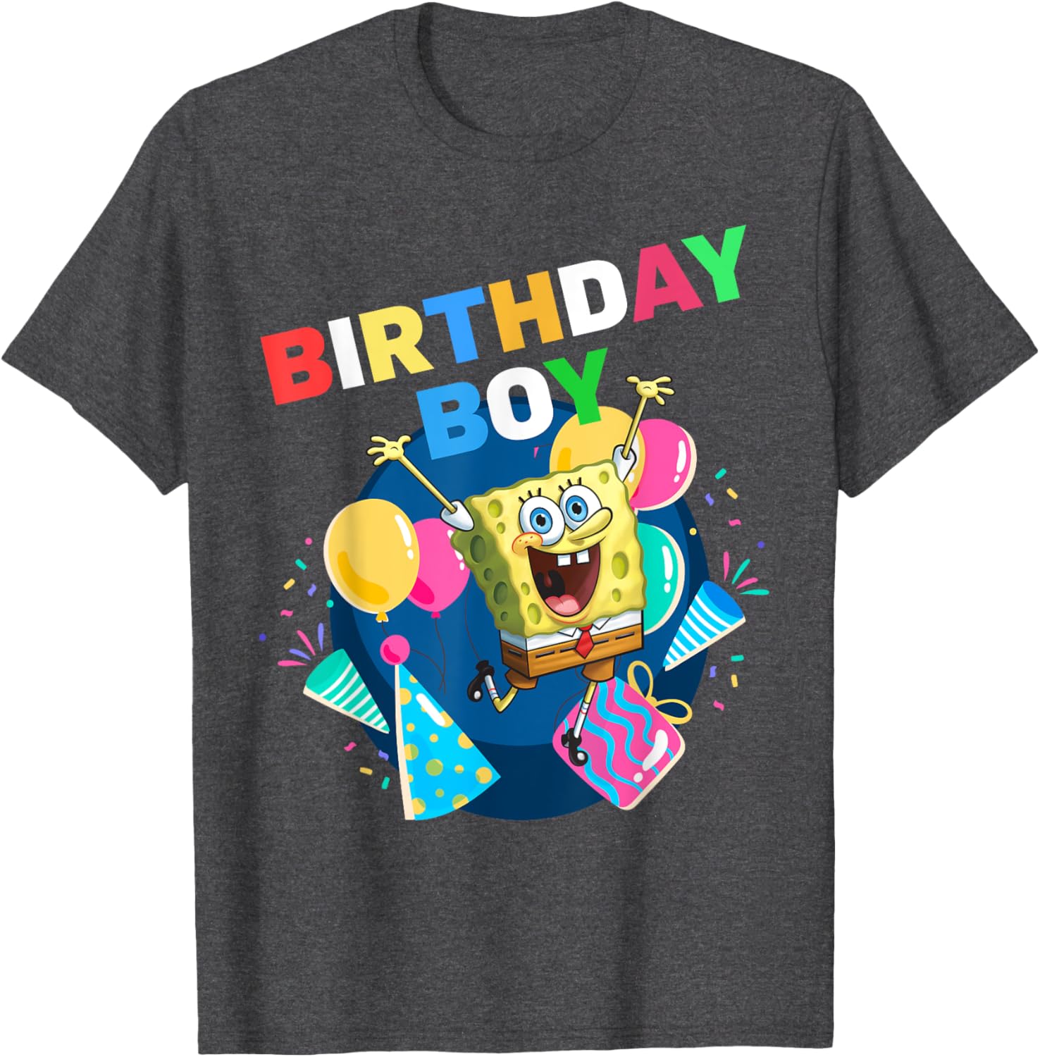 Mademark SpongeBob SquarePants Birthday Boy Celebration T-Shirt for Kids - 20
