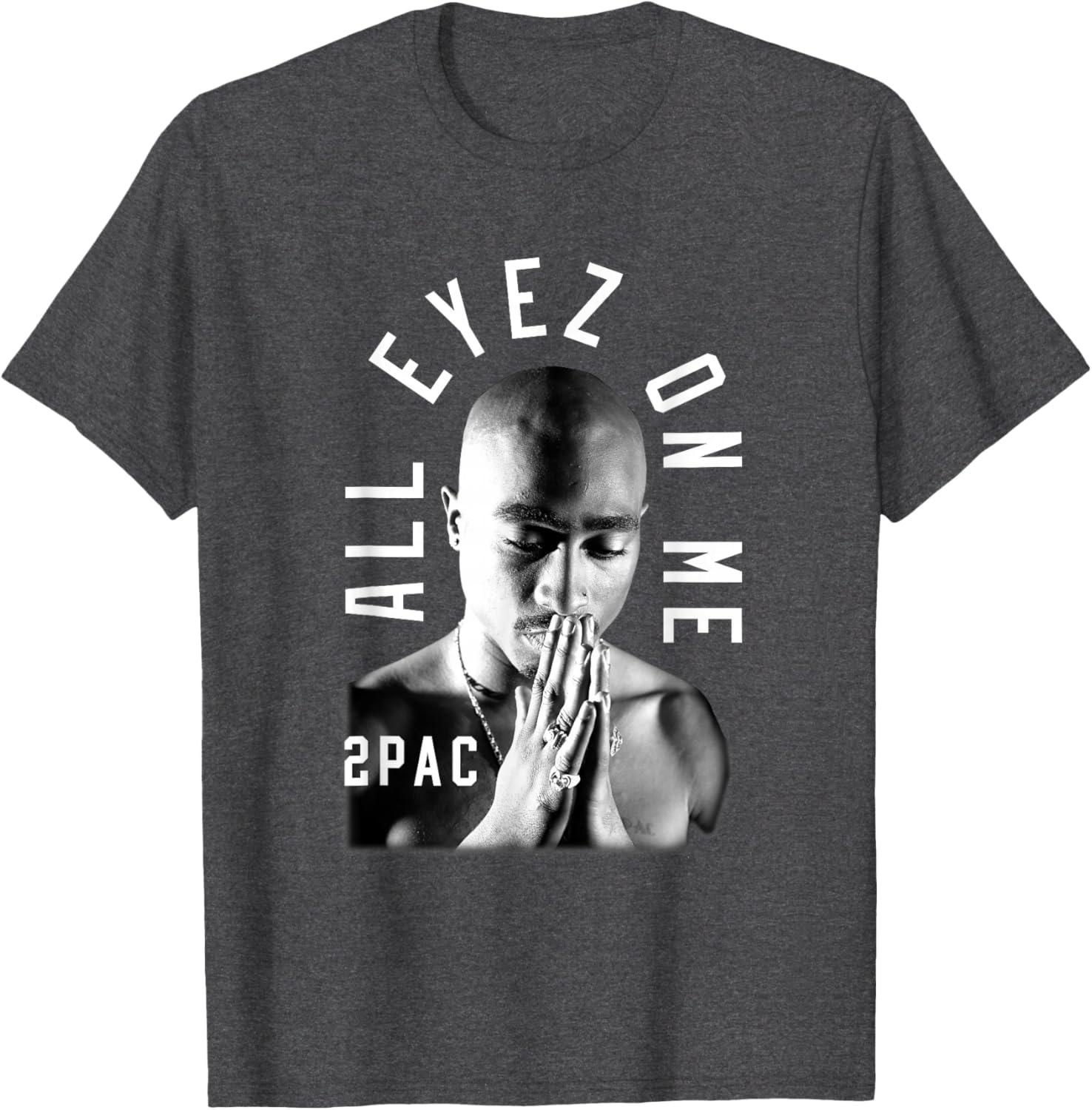 Tupac Shakur Classic Fit T-Shirt - Black Cotton Polyester Short Sleeve - 8