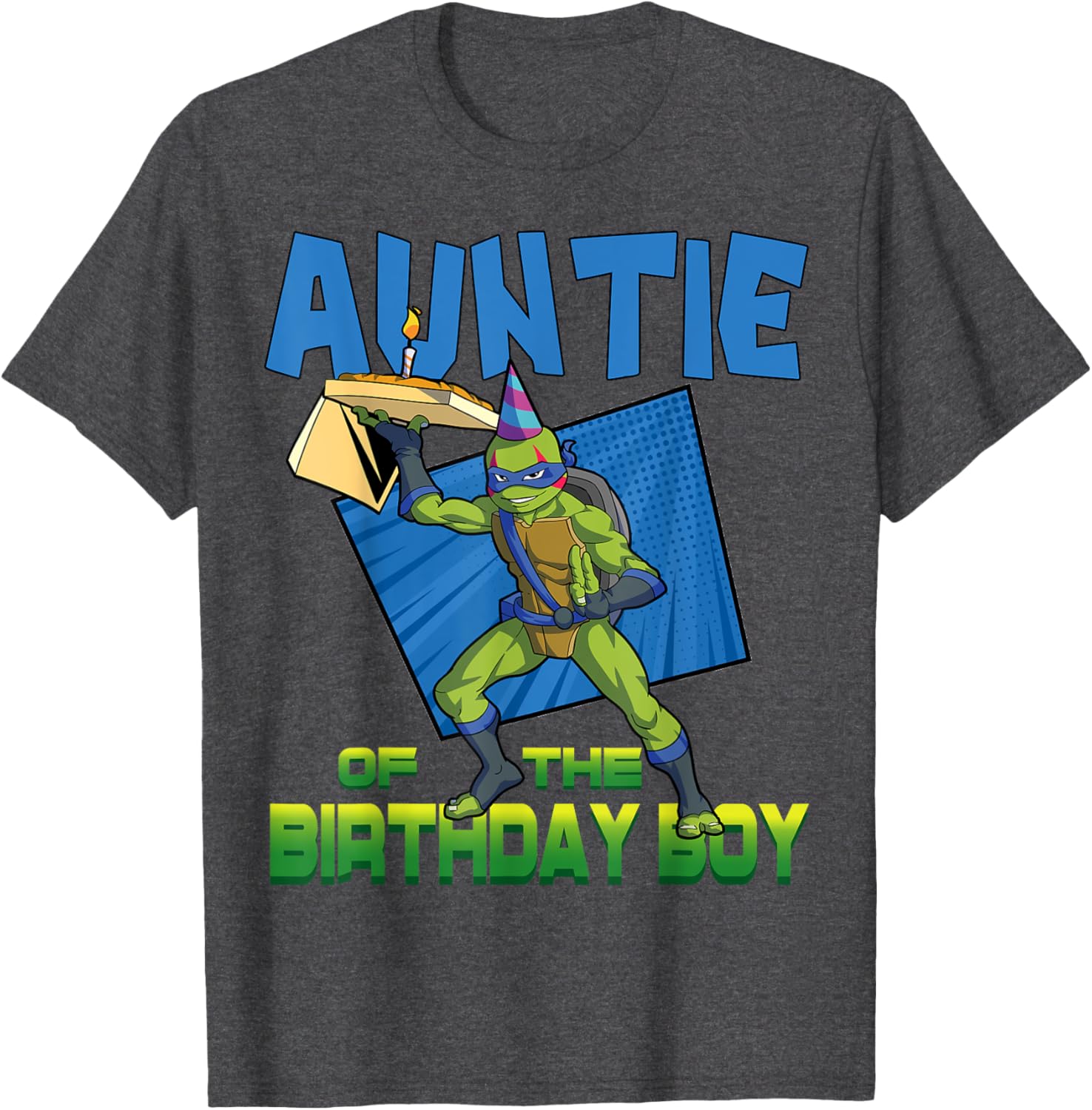 Mademark Teenage Mutant Ninja Turtles Leo Birthday Boy Pizza Party T-Shirt - 22