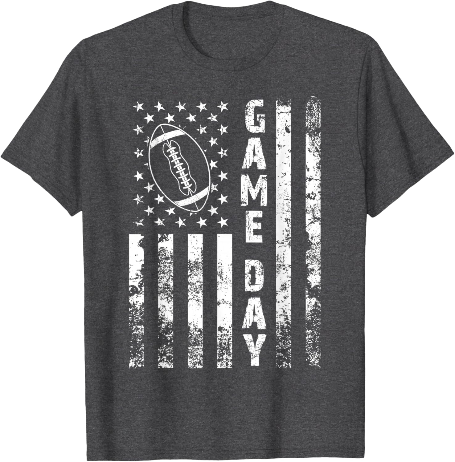 Game Day Flag American Football T-Shirt for Loving Moms and Dads - 1