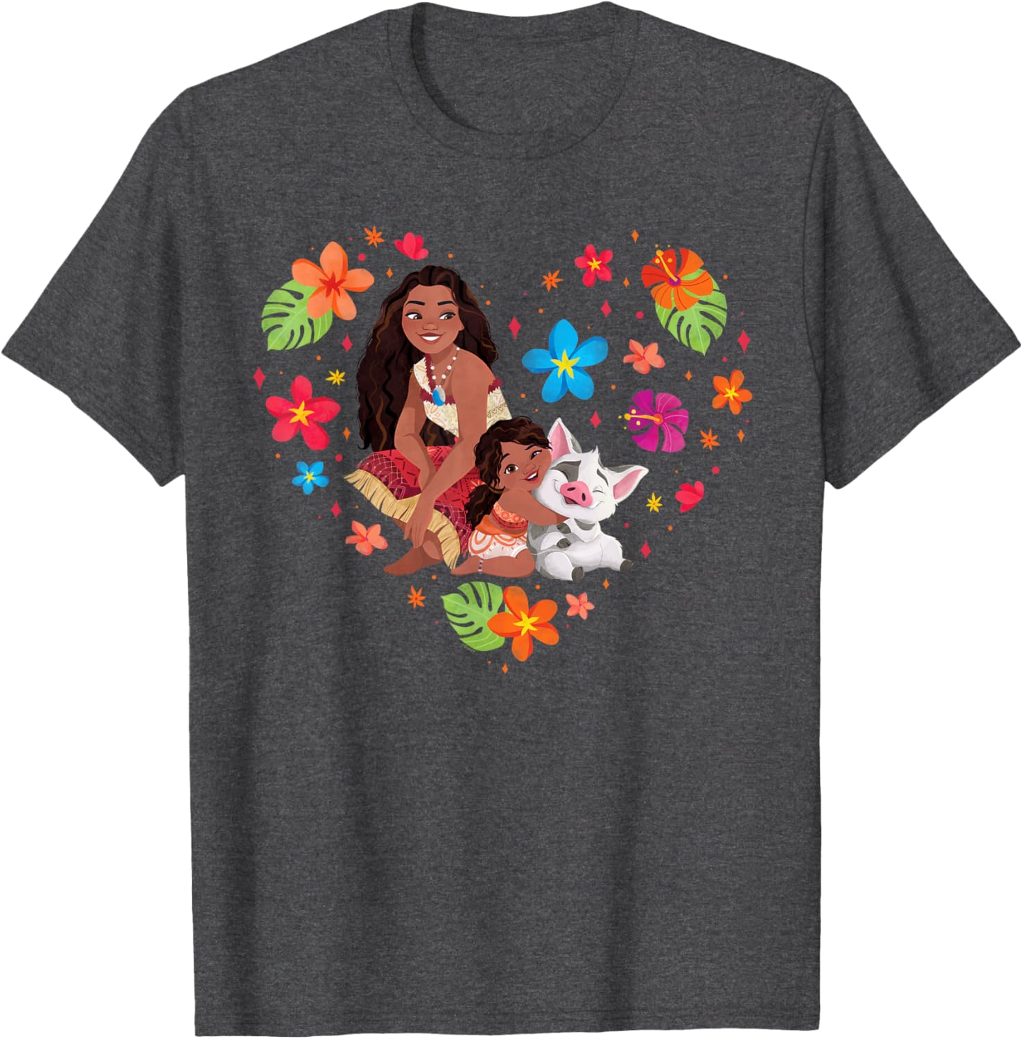 Disney Moana Tropical Heart Sisters T-Shirt with Moana Simea and Pua - 19