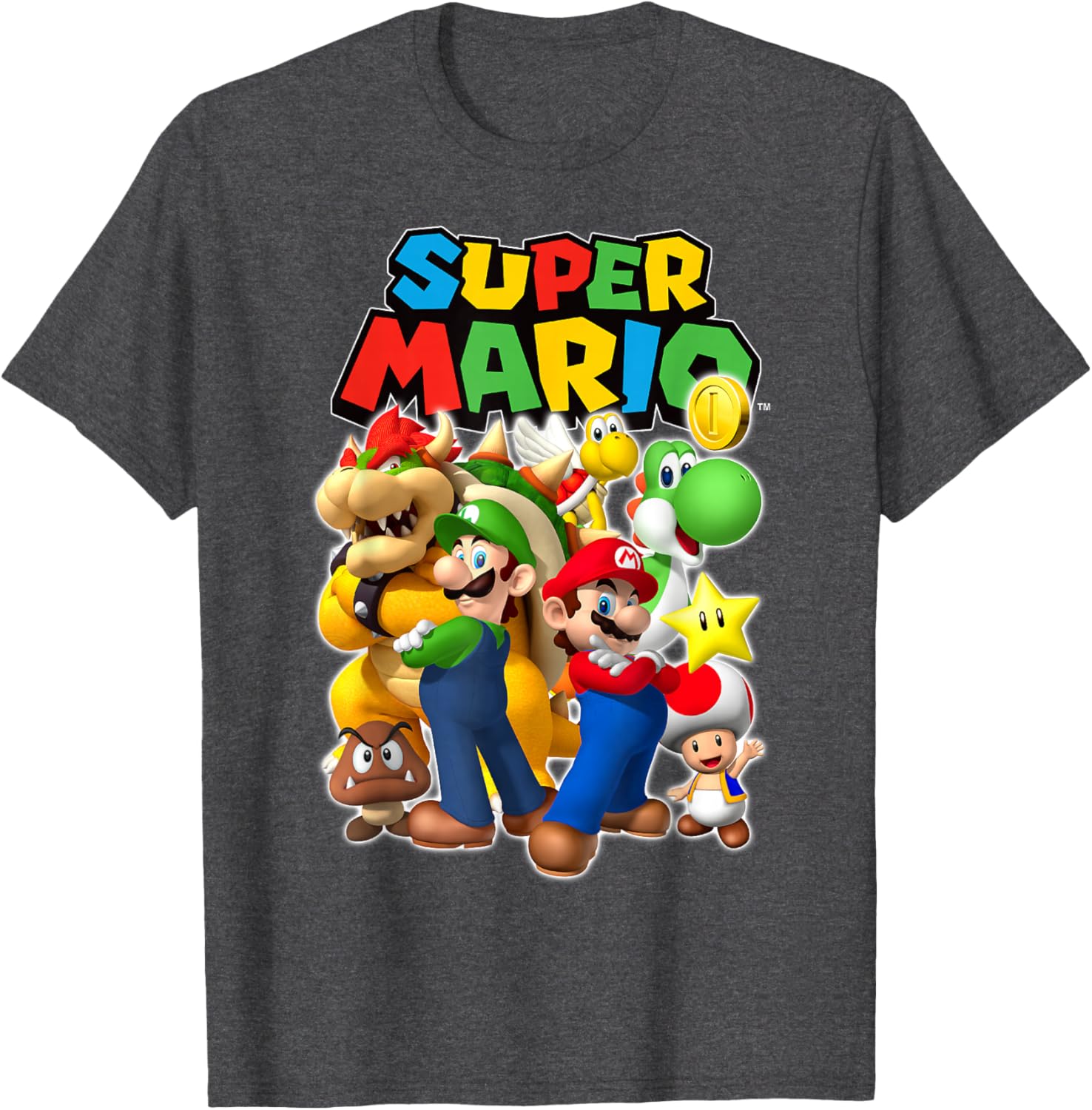 Super Mario Originals Group Shot T-Shirt for Gamers and Fans - 9