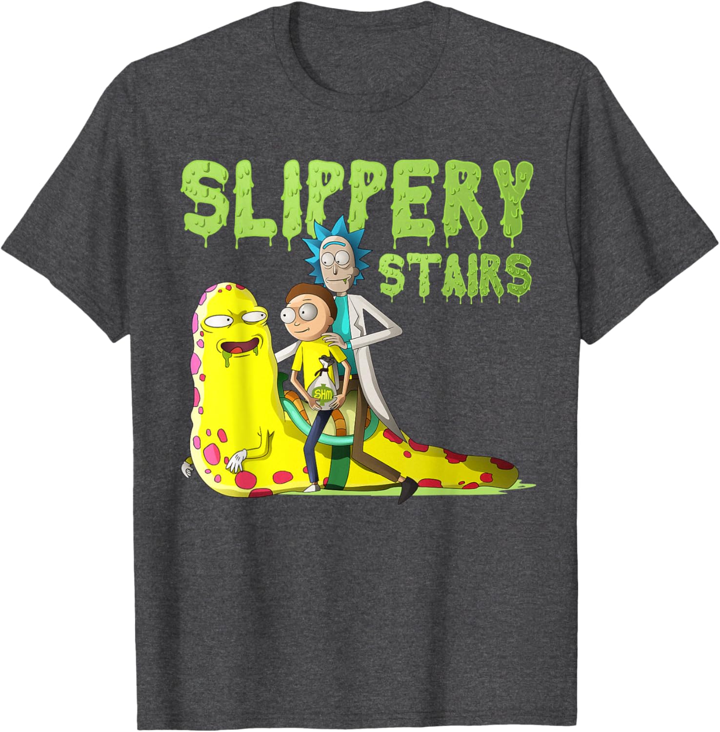 Rick and Morty Slippery Stairs T-Shirt Fun Graphic Tee for Fans - 3