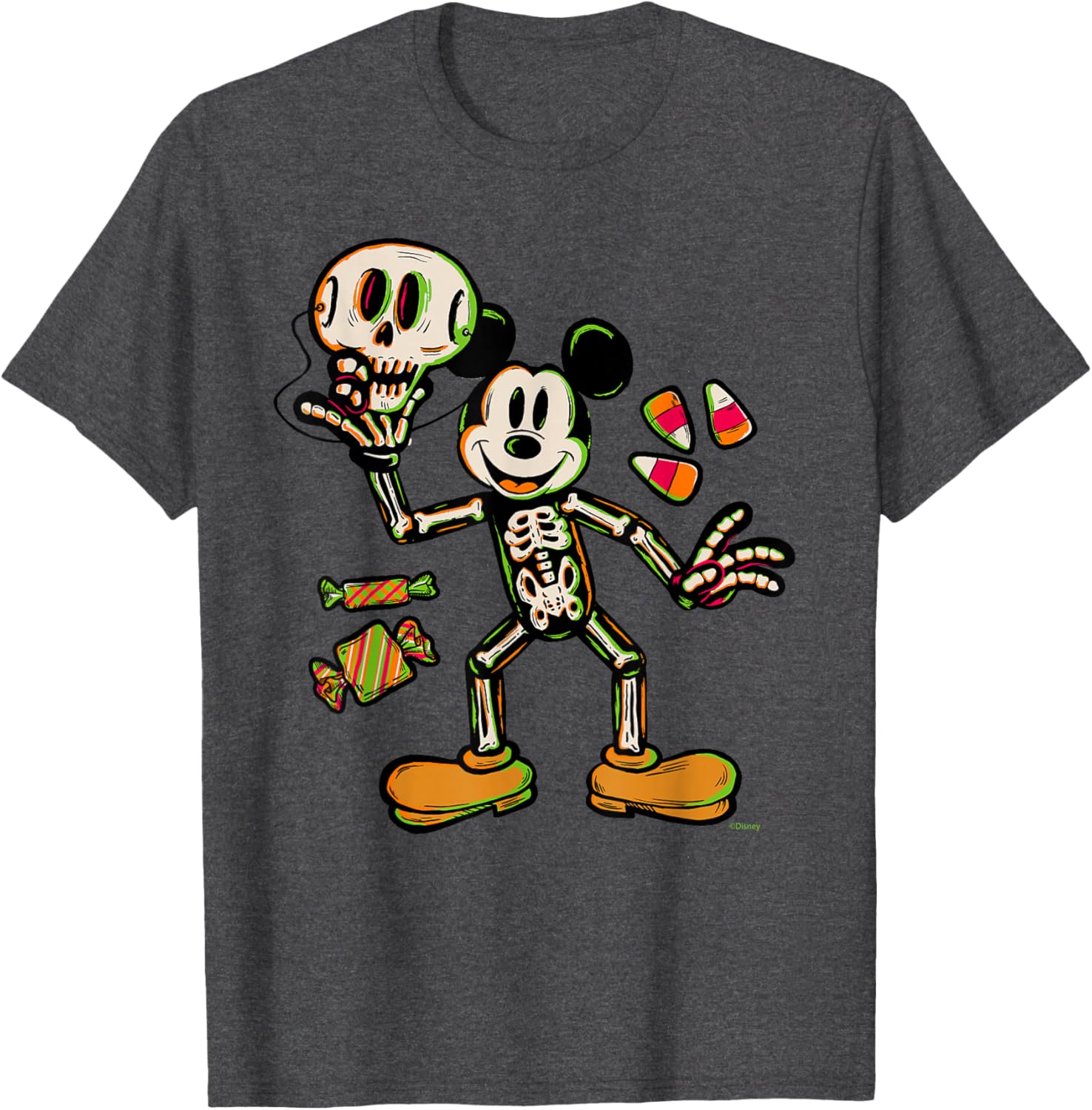 Mickey Mouse Halloween Trick or Treat Skeleton Costume T-Shirt for Kids - 22