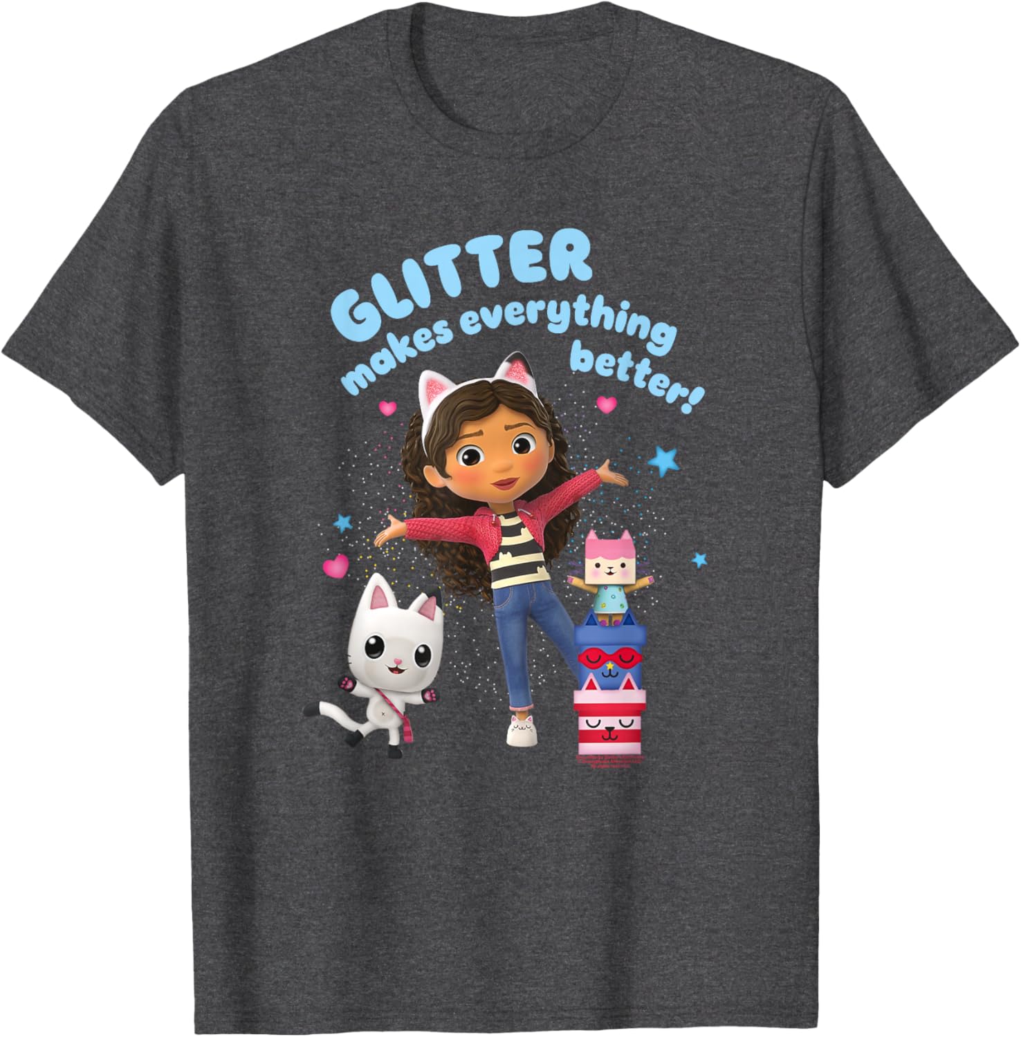 Gabby's Dollhouse Glitter Makes Everything Better T-Shirt for Kids - 12