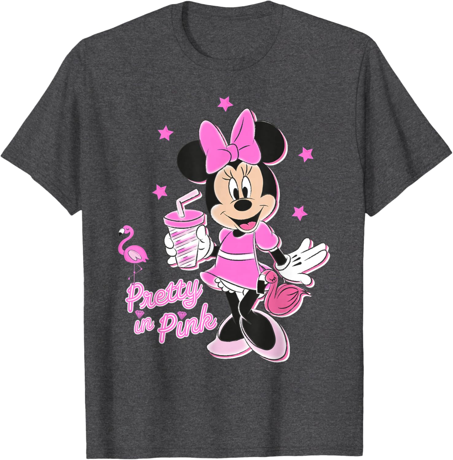 Disney Minnie Mouse Pretty in Pink T-Shirt for Stylish Kids and Adults - 2