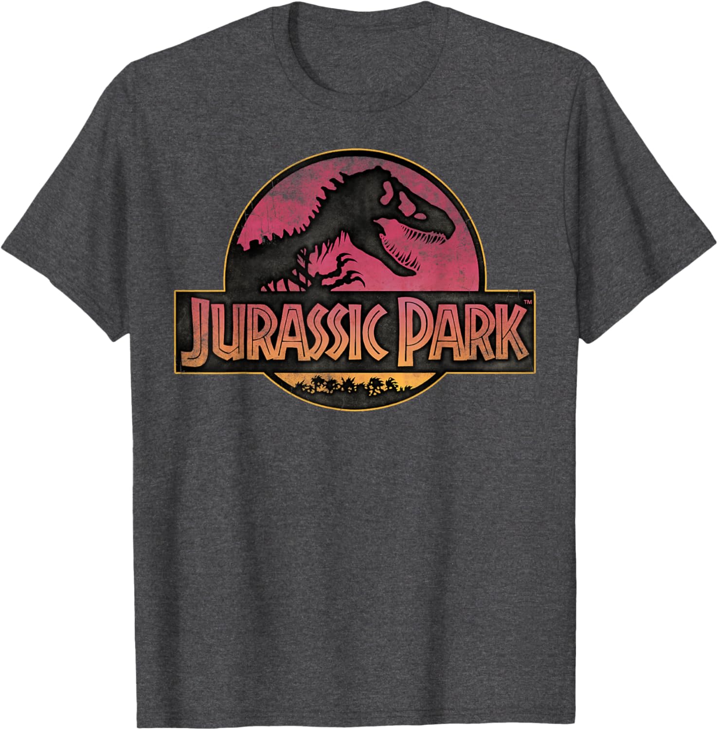 Jurassic Park Sunset Gradient T-Shirt for Dino Lovers and Fans - 5