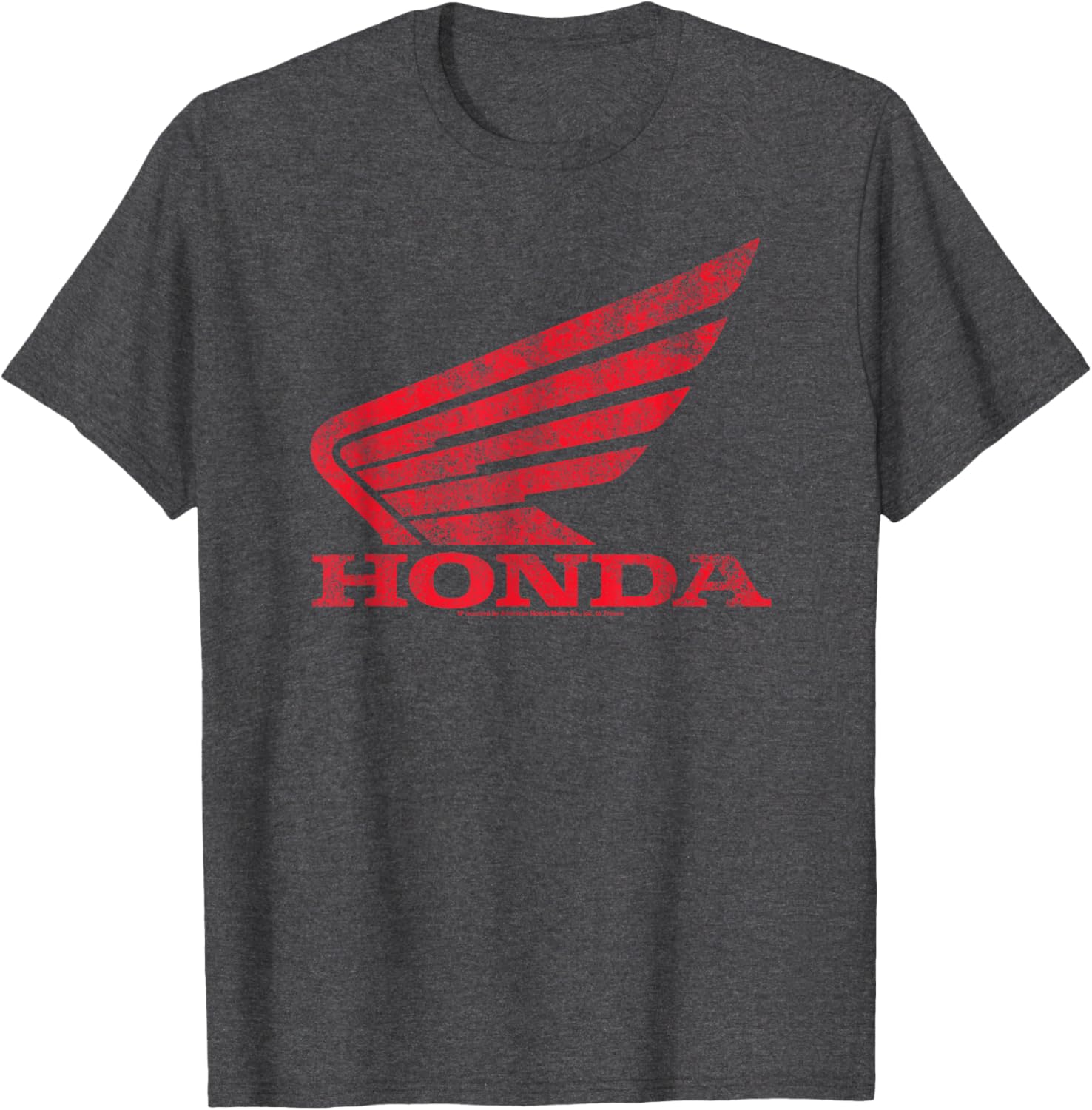 Honda Distressed Powersports Wing T-Shirt for Enthusiasts and Fans - 3