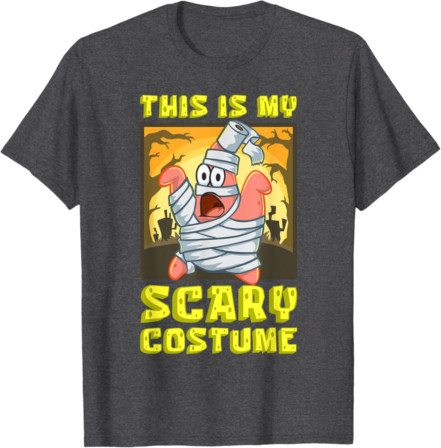 Mademark SpongeBob Halloween Patrick Mummy T-Shirt Fun Costume Apparel - 5