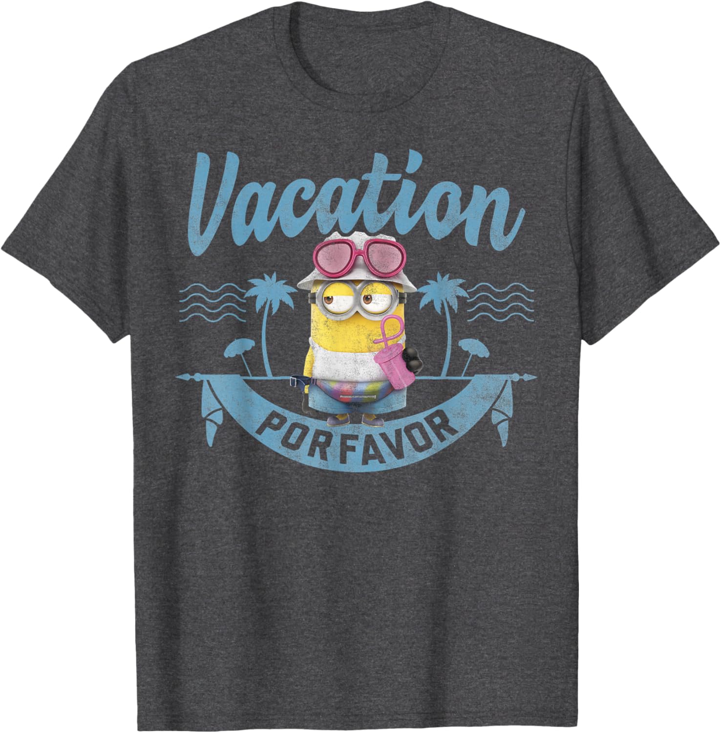 Despicable Me Minions Vacation Por Favor Graphic T-Shirt for Fun Lovers - 2